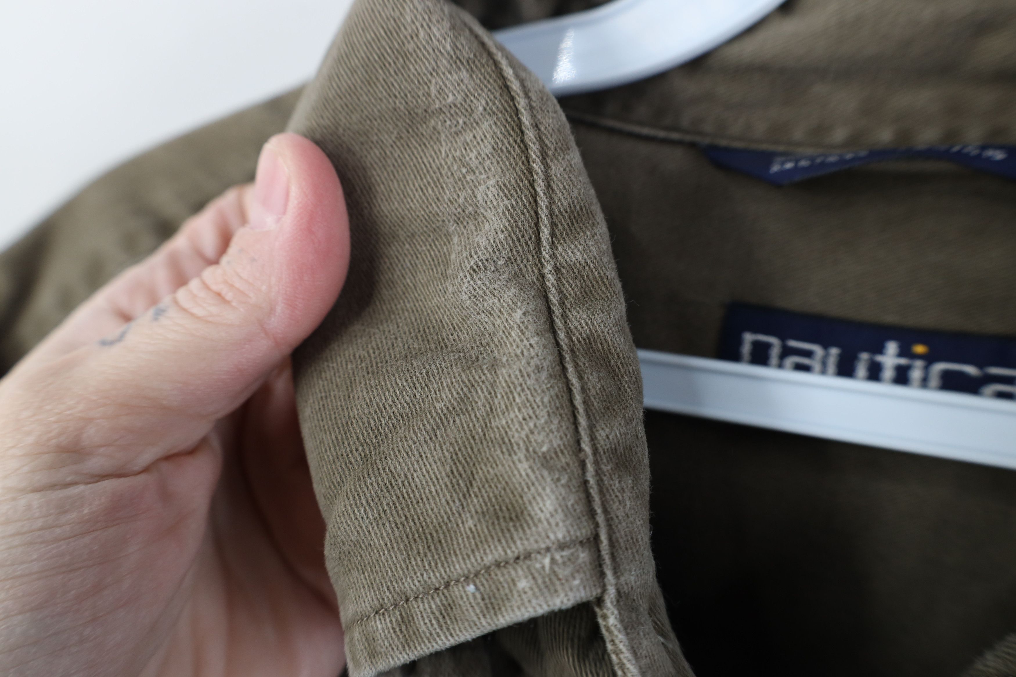 Nautica Vintage 90s Nautica Spell Twill Collared Button Down Shirt Size US L / EU 52-54 / 3 - 8 Thumbnail