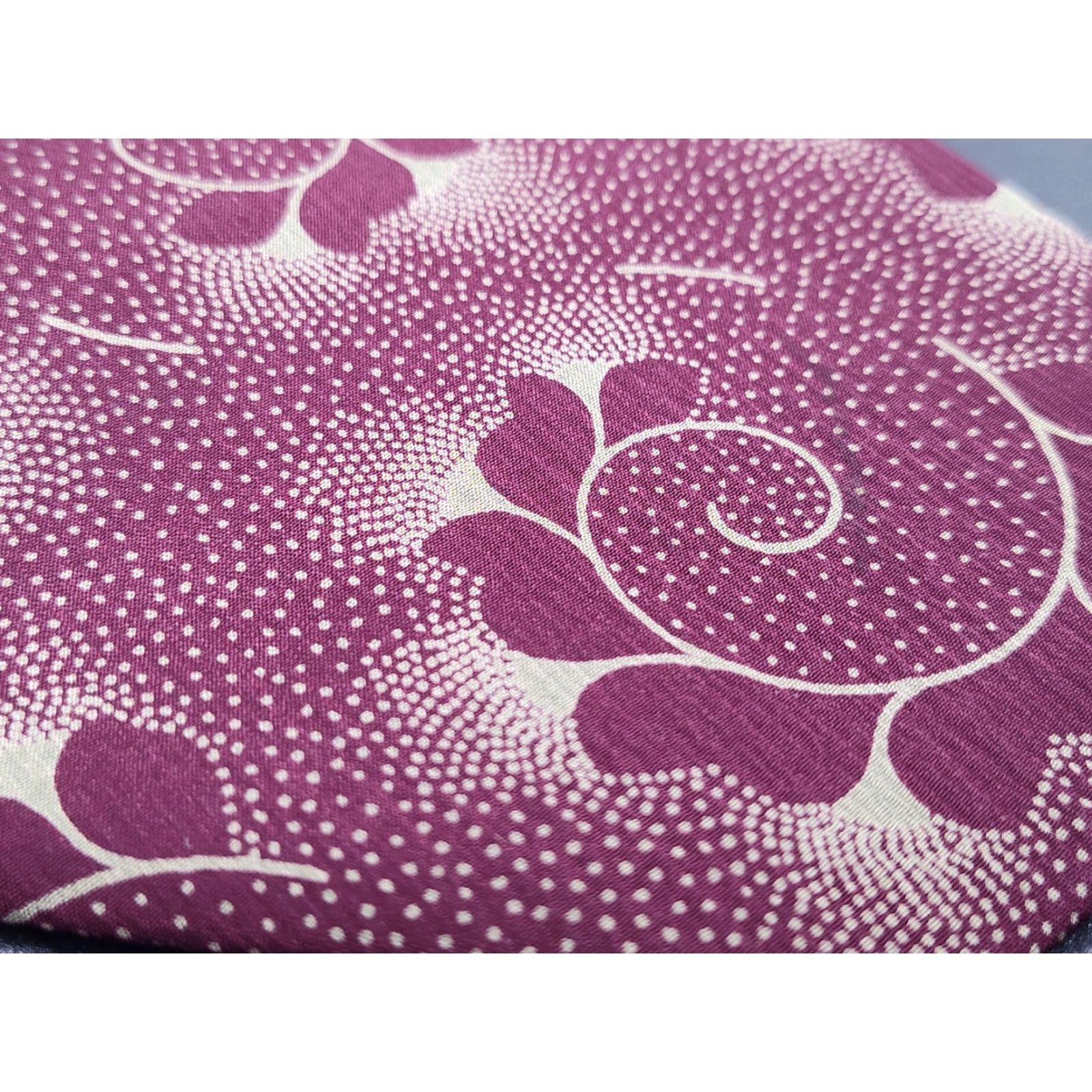 Vintage VINTAGE Barneys New York Men's Tie 100% Silk Burgundy Swirl Dots Retro Paisley Italy Classic Size ONE SIZE - 3 Thumbnail