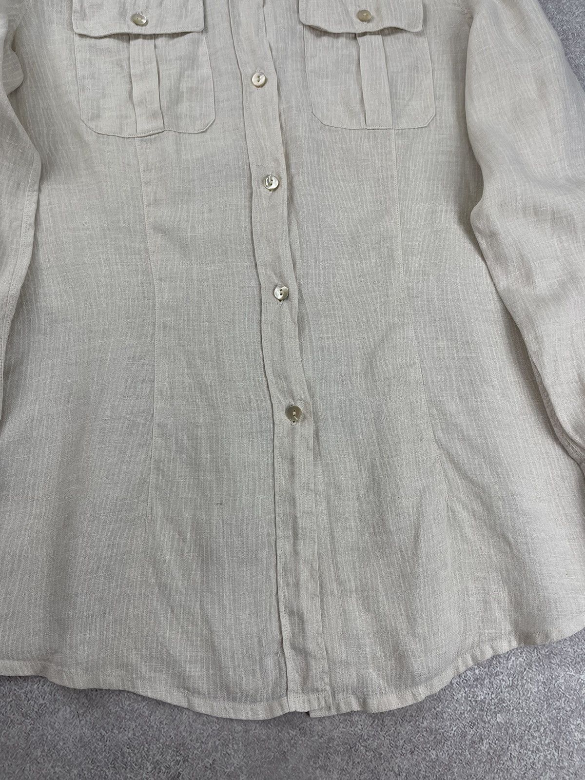 C.P. Company C.P. Company Linen Long Sleeve Shirt Size 46 Size L / US 10 / IT 46 - 4 Thumbnail