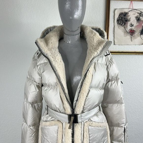 Bogner Bogner Terry Puffer Coat Fur HoodedQuilted Belted Jacket in Size M / US 6-8 / IT 42-44 - 7 Thumbnail