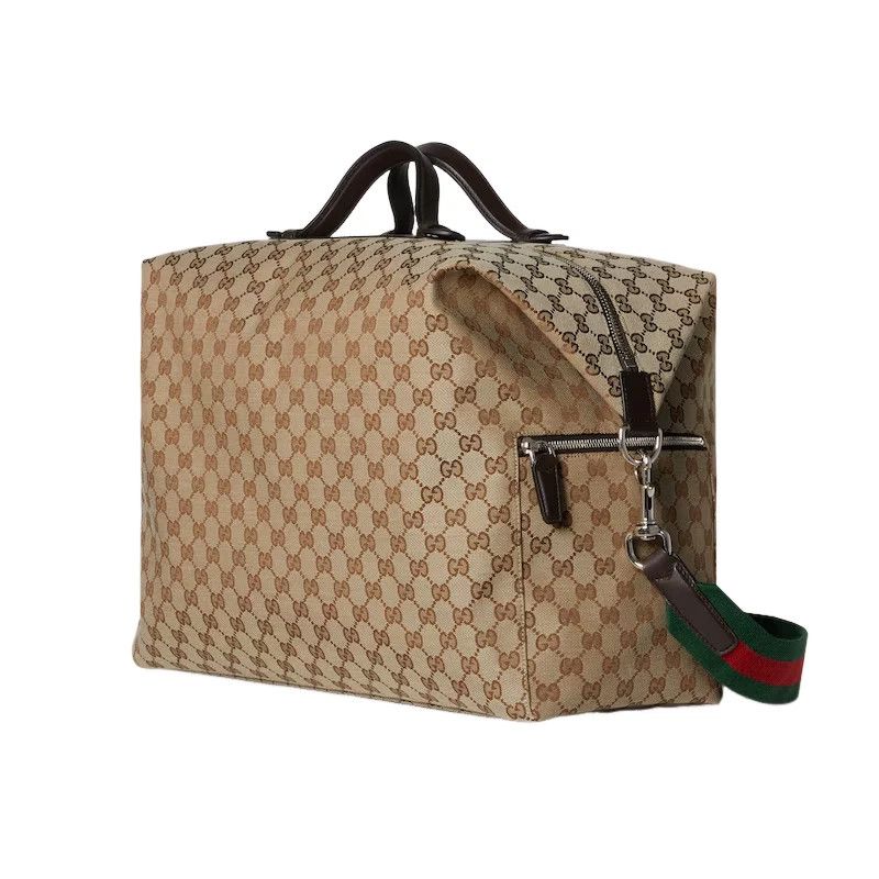 Gucci GUCCI Beige/Brown GG Canvas Duffle New & Auth Size ONE SIZE - 2 Thumbnail