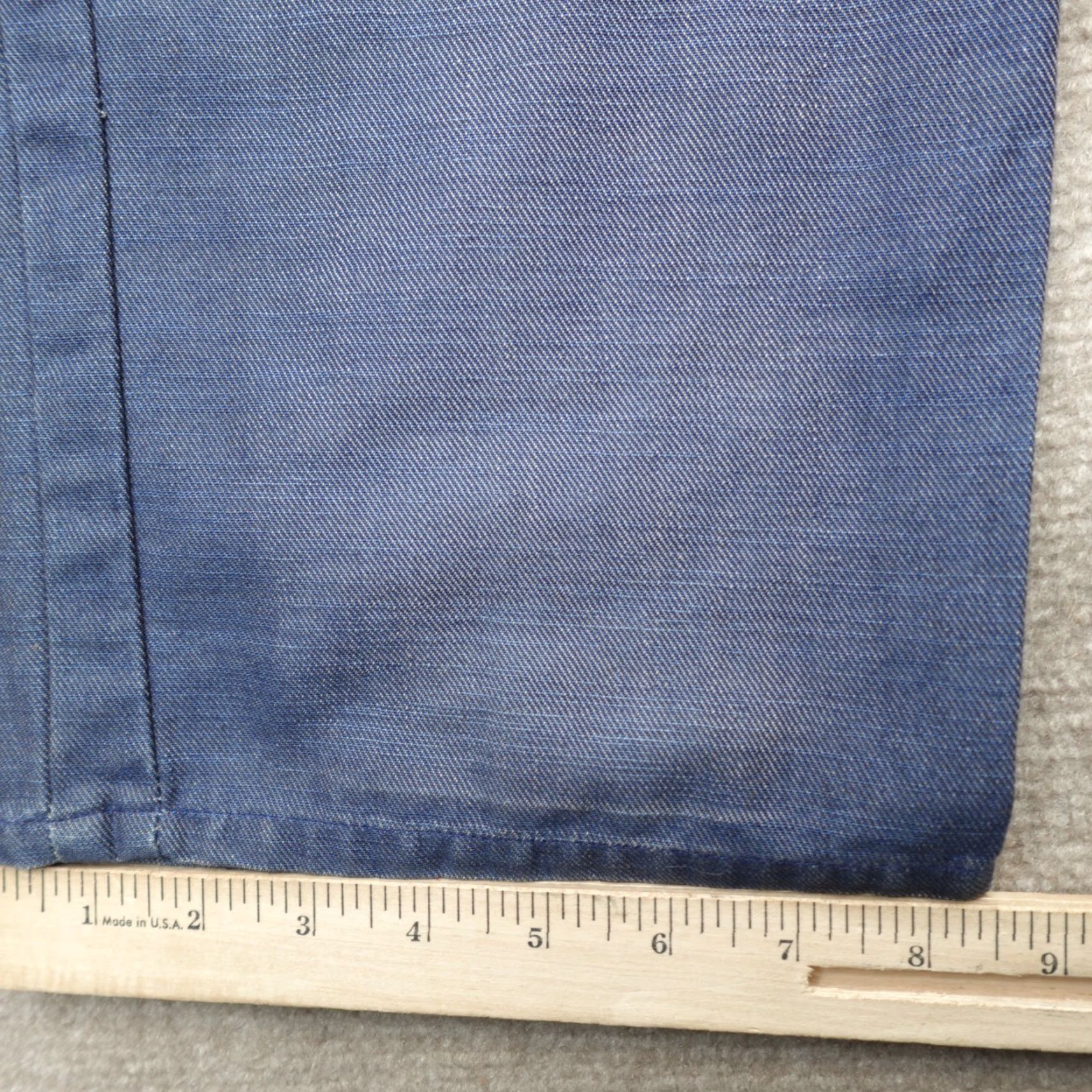 Costume National Costume National Mens Pants 38x35 Blue Denim Chambray Chino Flat Front Straight Leg Cotton Made in Italy Size US 38 / EU 54 - 7 Thumbnail