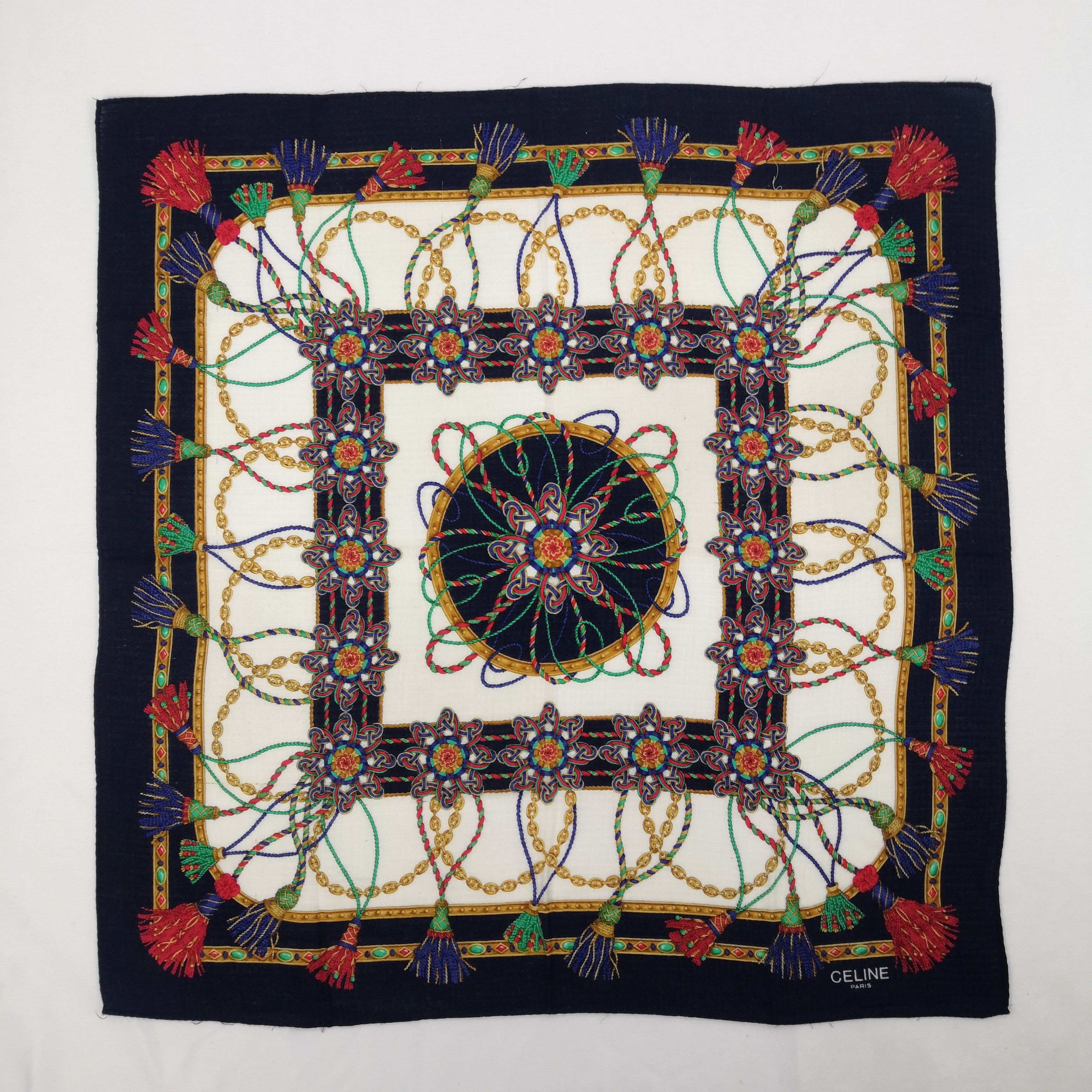 Celine Vintage Celine Handkerchief Neckerchief Bandana Size ONE SIZE - 2 Thumbnail