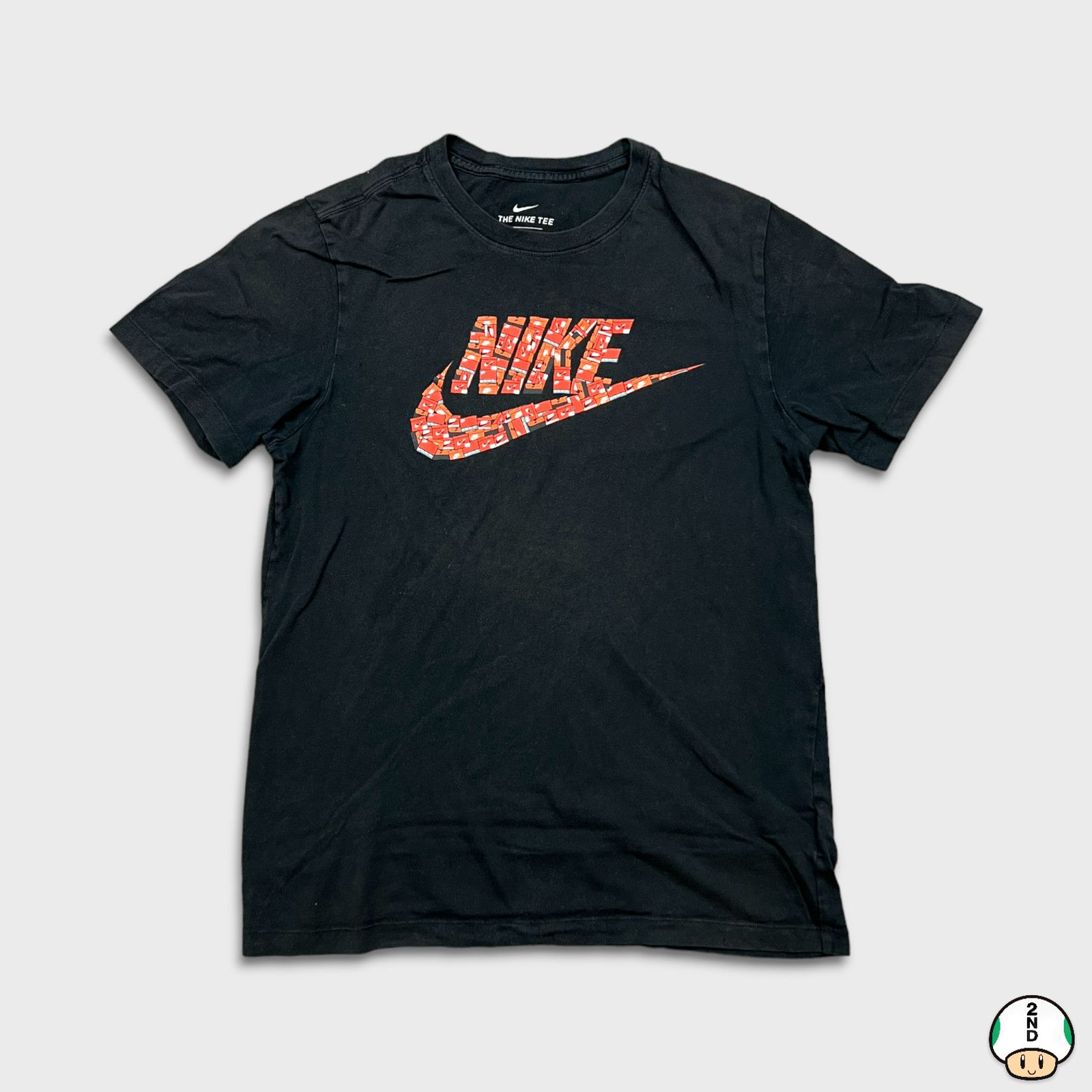Nike × Vintage Nike Sportswear Small Spell Out Swoosh Short Sleeve Tee Size US S / EU 44-46 / 1 - 1 Thumbnail