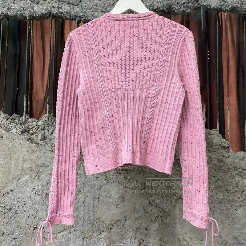 Chanel Chanel Pink Long Sleeve Pullover Sweater . Size XXS / US 00 / IT 34 - 2 Thumbnail