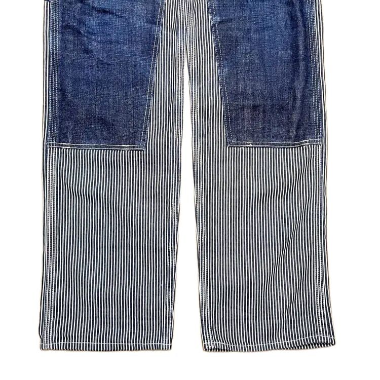Japanese Brand Vintag Eight-G Carpenter Double Knee Hickory Pants Size US 31 - 4 Thumbnail