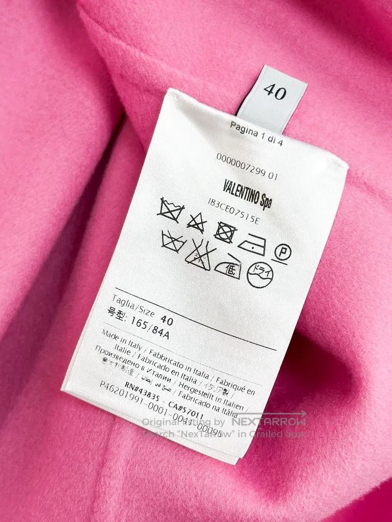 Valentino Valentino Pink sleeveless cape coat Size L / US 10 / IT 46 - 5 Thumbnail