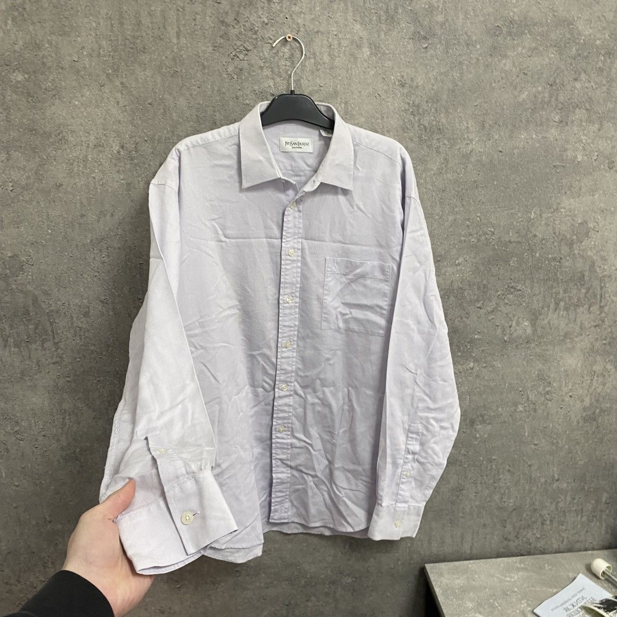 Yves Saint Laurent Vintage Yves Saint Laurent YSL Shirt Button Up Size US L / EU 52-54 / 3 - 5 Thumbnail