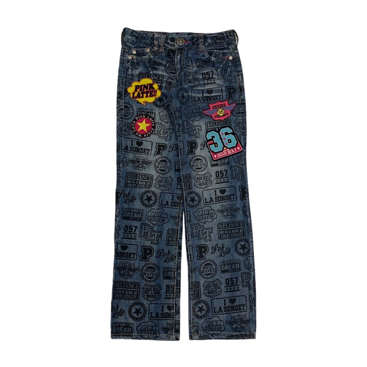 Angel Blue PINKLATTE Cool & Cute Jeans Look Like “Hyteric Glamour” Size US 29 - 1 Thumbnail