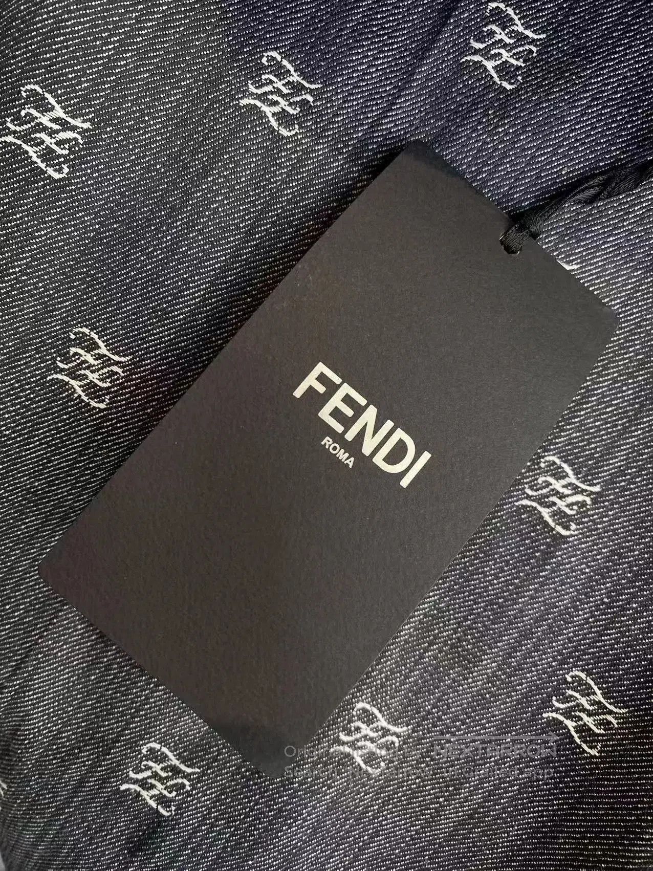 Fendi FENDI Double F Logo Embroidered Gray Jeans. Size US 40 / EU 56 - 7 Thumbnail