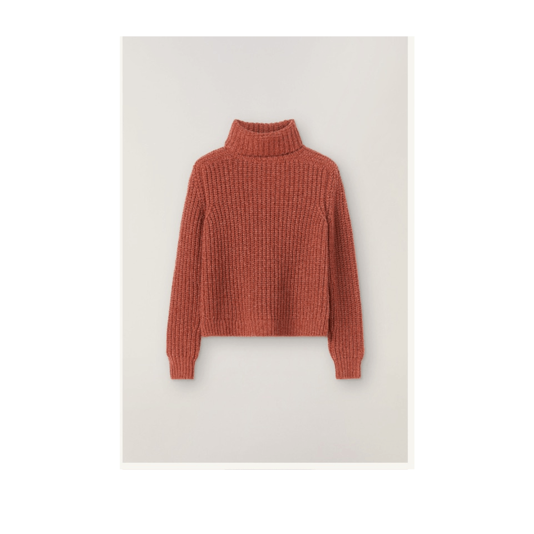 Loro Piana o1srvl11e0125 Davenport Turtleneck Sweater in Reddish Brown Size S / US 4 / IT 40 - 1 Thumbnail