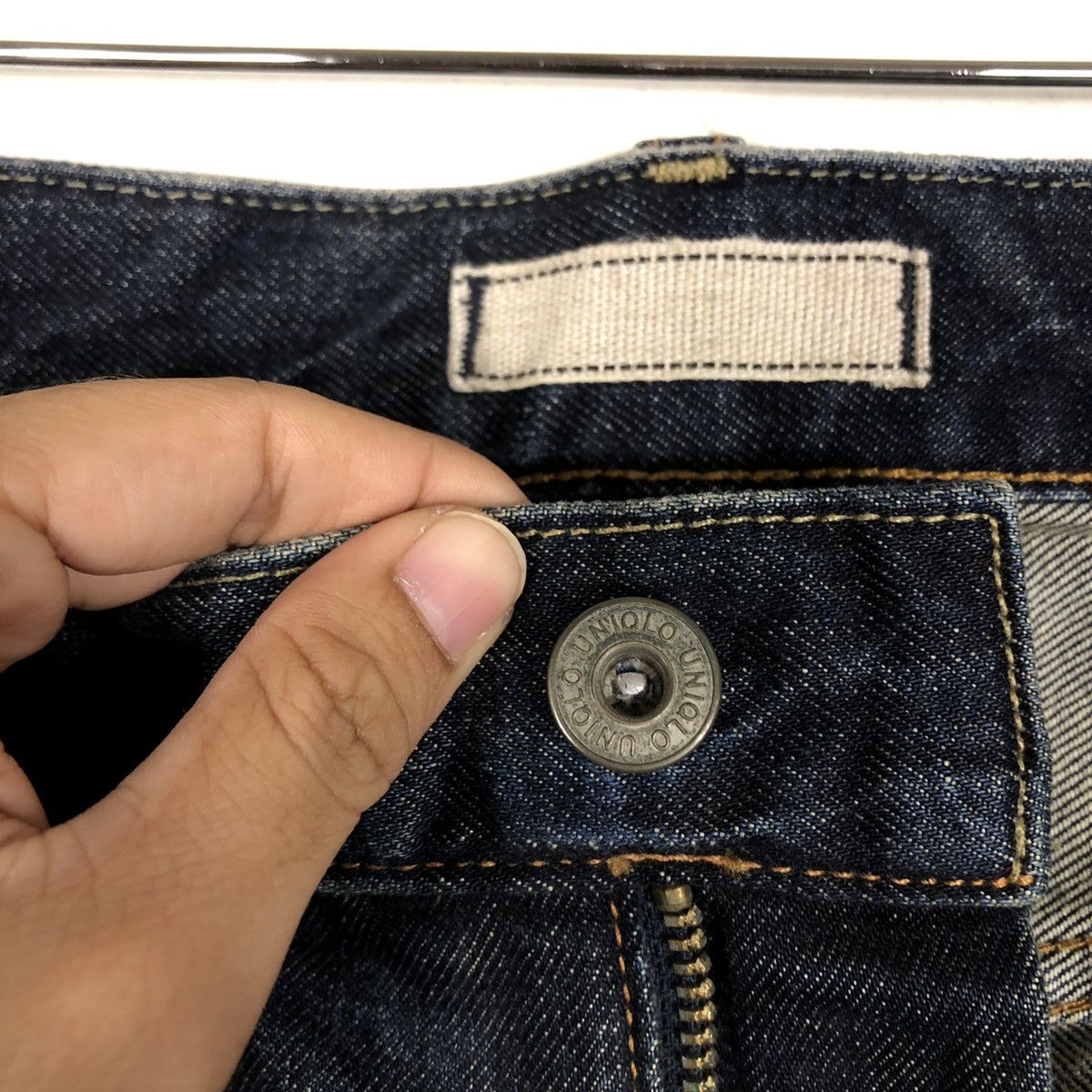 Japanese Brand 🔥90’s Selvedges Denim Jeans Uniqlo Japan Regular Straight Size US 36 / EU 52 - 12 Thumbnail