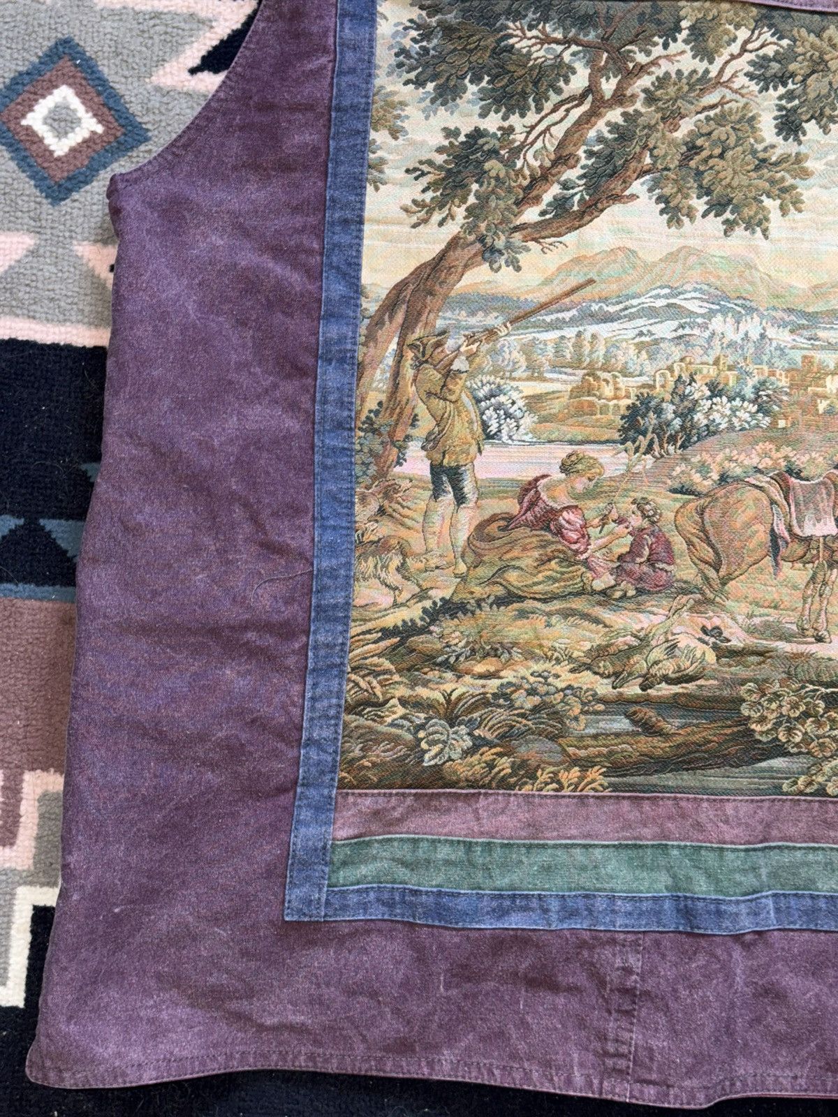 Other Vintage 90s Countryside Pastorale Tapestry Vest Purple Size US M / EU 48-50 / 2 - 3 Thumbnail