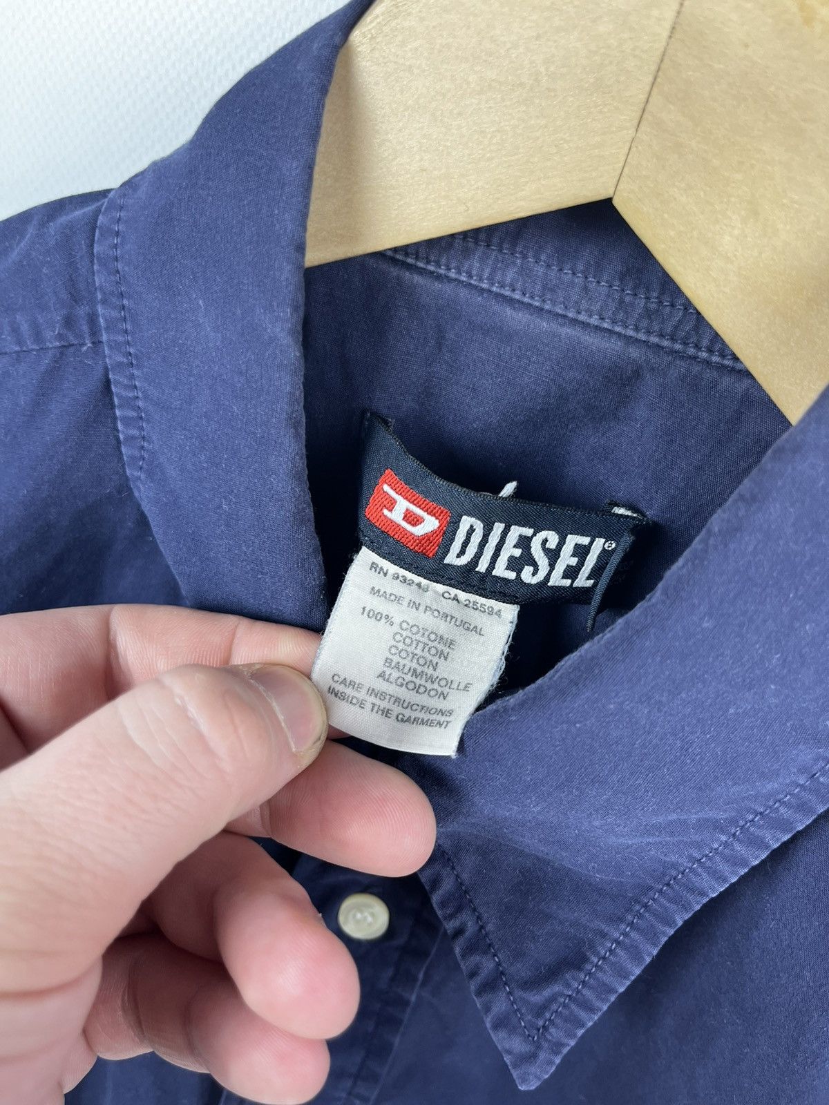 Diesel Diesel mens button shirt size L Size US L / EU 52-54 / 3 - 4 Thumbnail