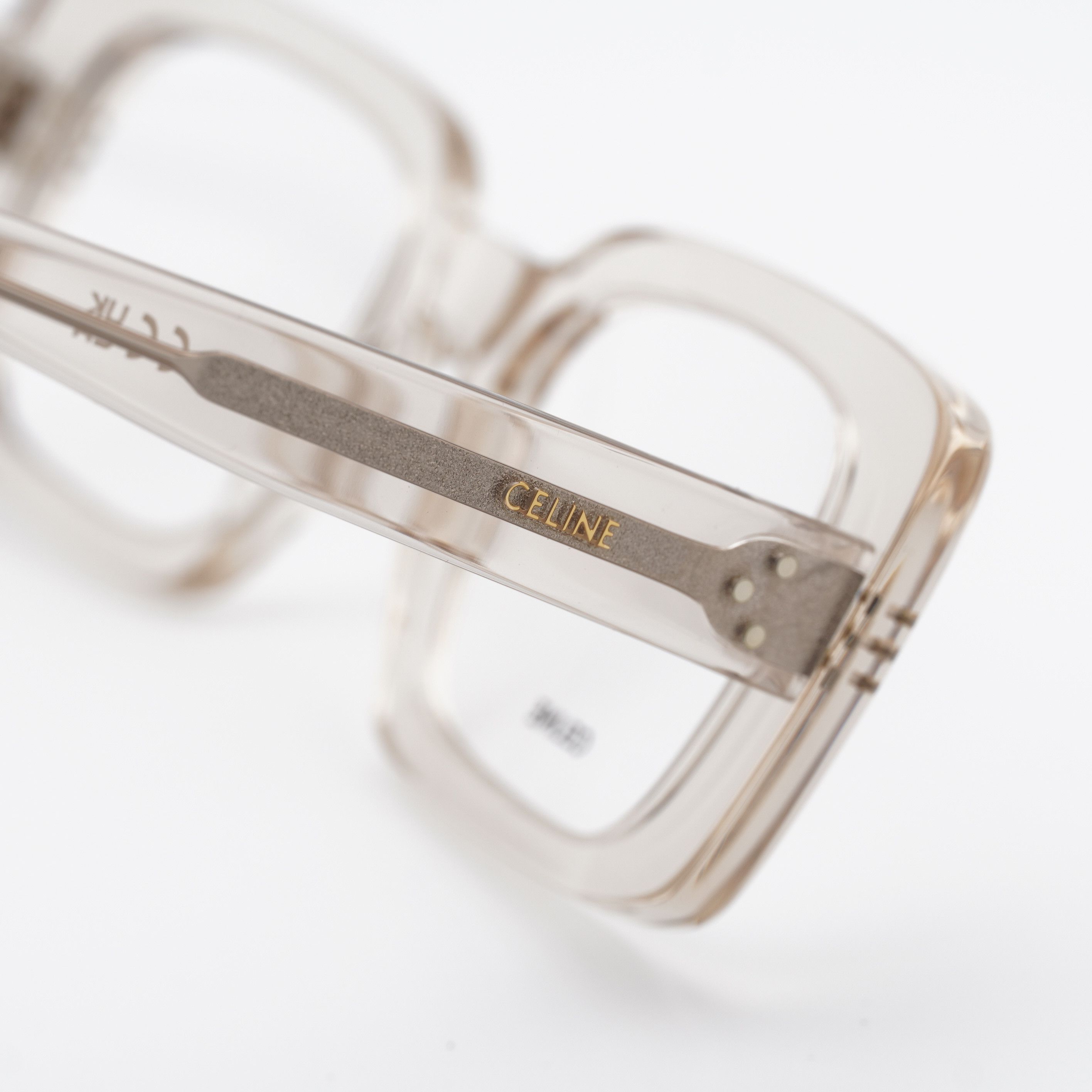 Celine Celine CL50163I 045 Eyeglasses Transparent Beige 51mm Square Size ONE SIZE - 9 Thumbnail