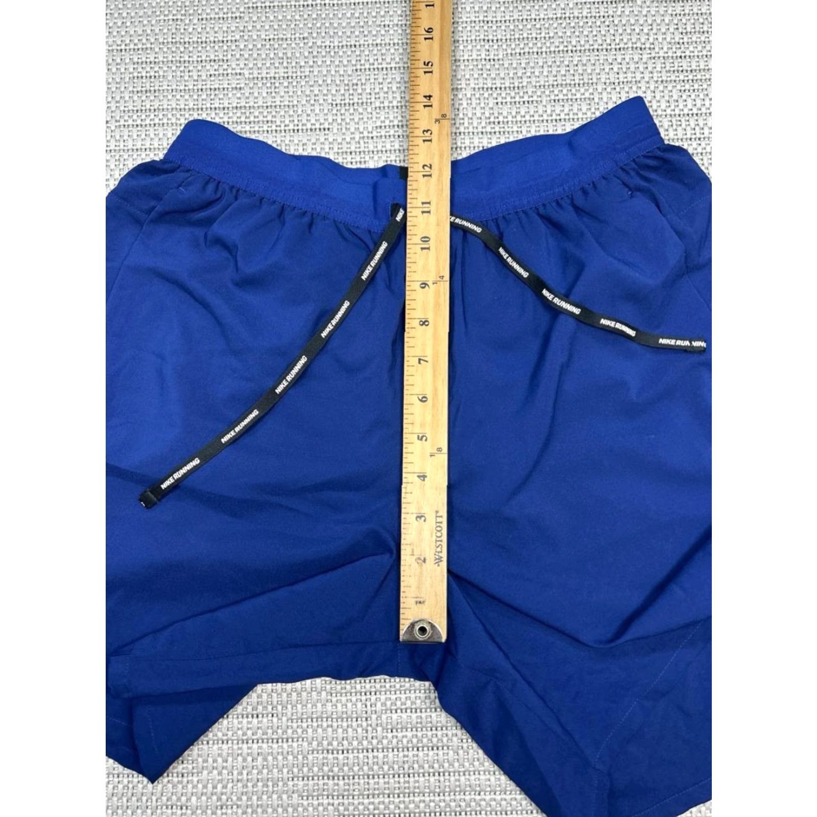 Nike Nike Running Shorts Womens M Dri-Fit Blue Drawstring Built In Liner Athletic Shorts Women Blue Nike Dri-Fit Running Shorts Size 32" / US 10 / IT 46 - 5 Thumbnail
