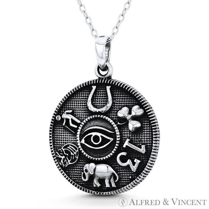 Other Evil Eye, Horseshoe, Clover, 13, Elephant, Owl & Man Pendant Size ONE SIZE - 1 Preview