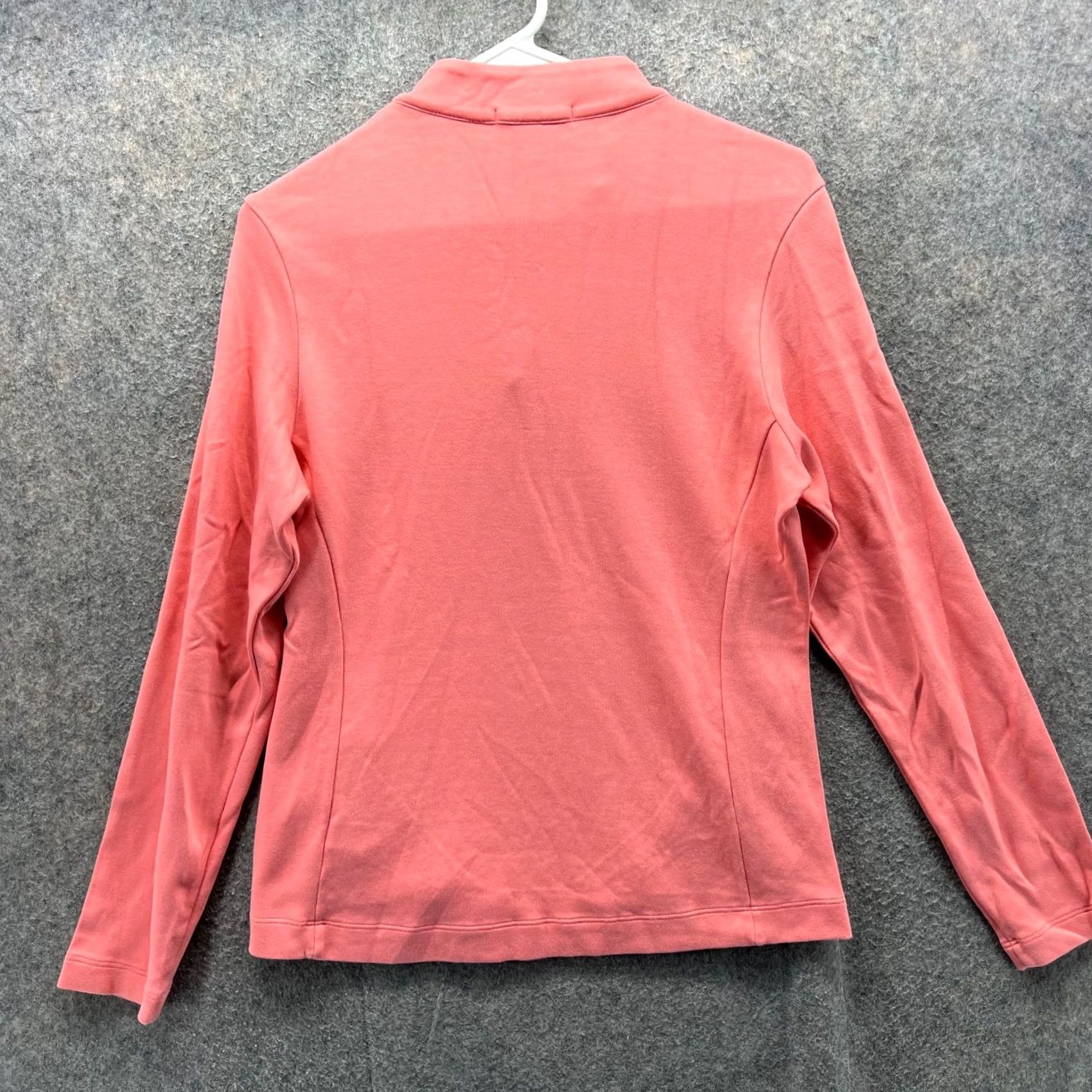 Vintage Fairway & Greene Sweatshirt Women M Peach 1/4 Zip Pullover Long Sleeve Mock Neck Activewear Golf Regular Size XS-? Size M / US 6-8 / IT 42-44 - 2 Thumbnail