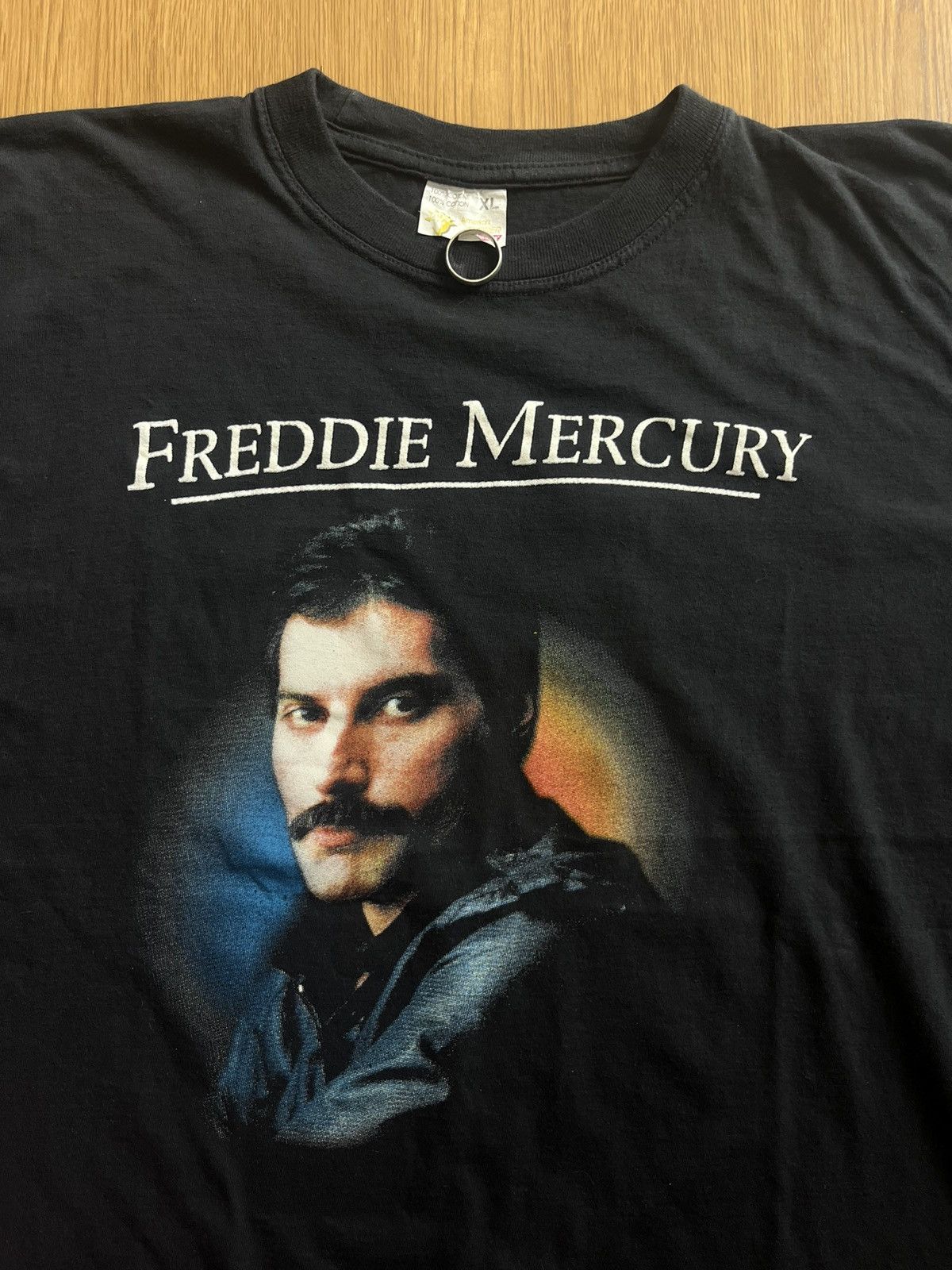 Band Tees Vintage FREDDIE MERCURY singer Queen band 90’s Tshirt Size US XL / EU 56 / 4 - 6 Thumbnail