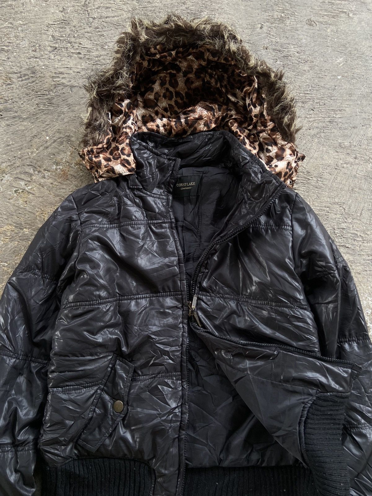 If Six Was Nine 2000s Cornflake - Vkei Apocalypse Style Bomber Fur Jacket Size M / US 6-8 / IT 42-44 - 5 Thumbnail
