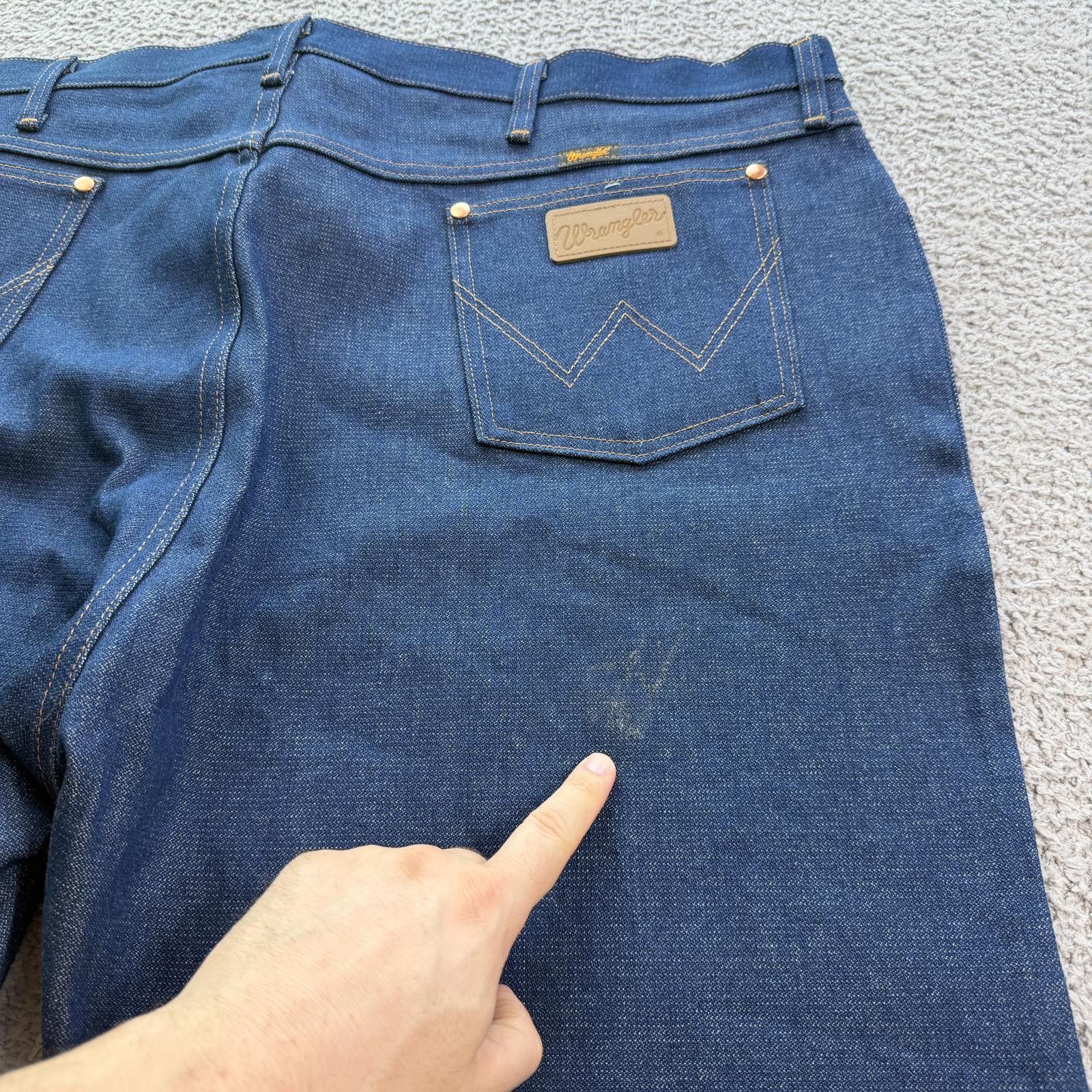 Wrangler Wrangler Dark Wash Denim Jeans 48x32 Relaxed Fit Straight Size US 44 / EU 60 - 6 Thumbnail