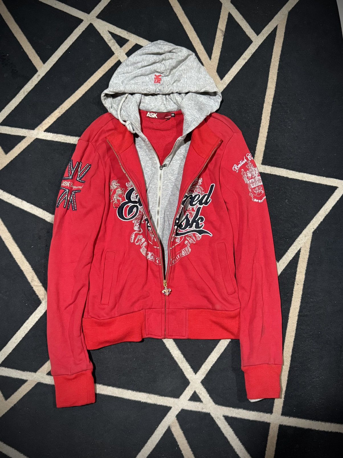 If Six Was Nine Double Layers Ask Enquired British Culture Hoodie Size US S / EU 44-46 / 1 - 1 Thumbnail