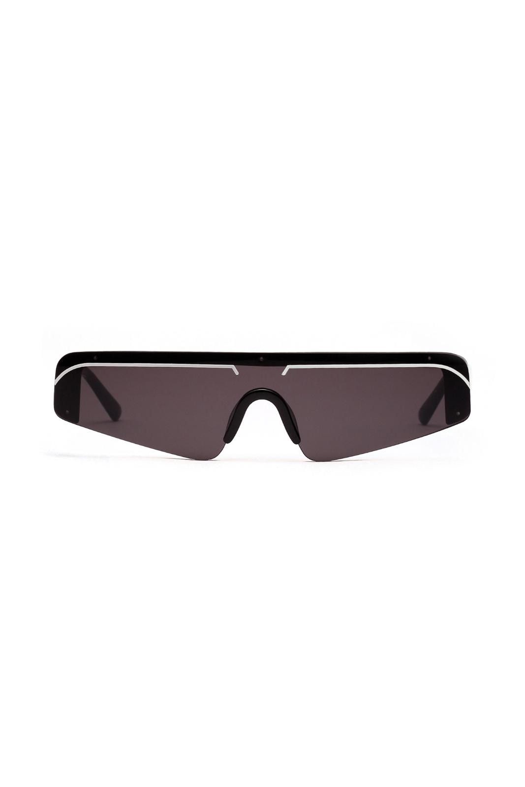 Other Vtg Y2k Avant Garde Futuristic Sunglasses Black Unisex OS Size ONE SIZE - 2 Thumbnail