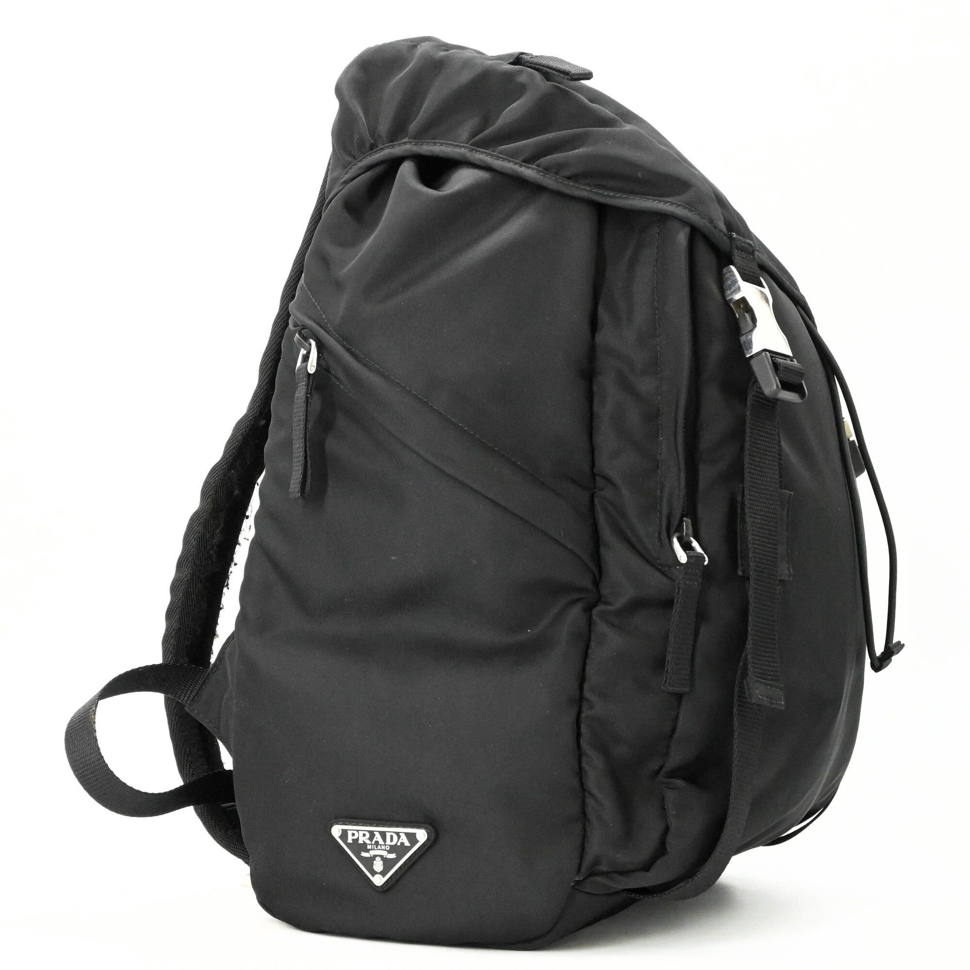 Prada PRADA Tessuto Nylon Backpack Triangle Black 2VZ062 Size ONE SIZE - 1 Thumbnail