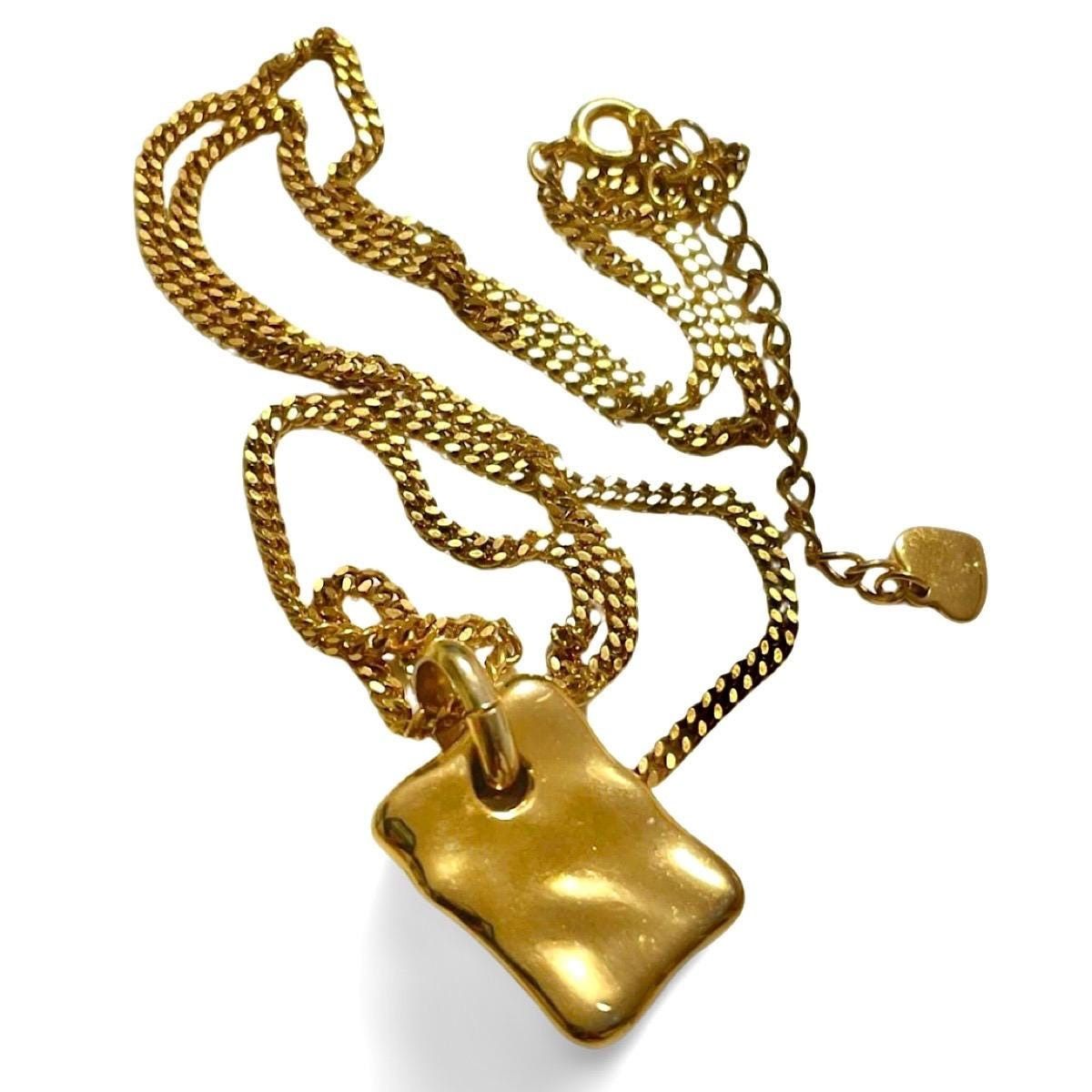 Sonia Rykiel Vintage Sonia Rykiel skinny chain necklace with square logo Size ONE SIZE - 2 Thumbnail
