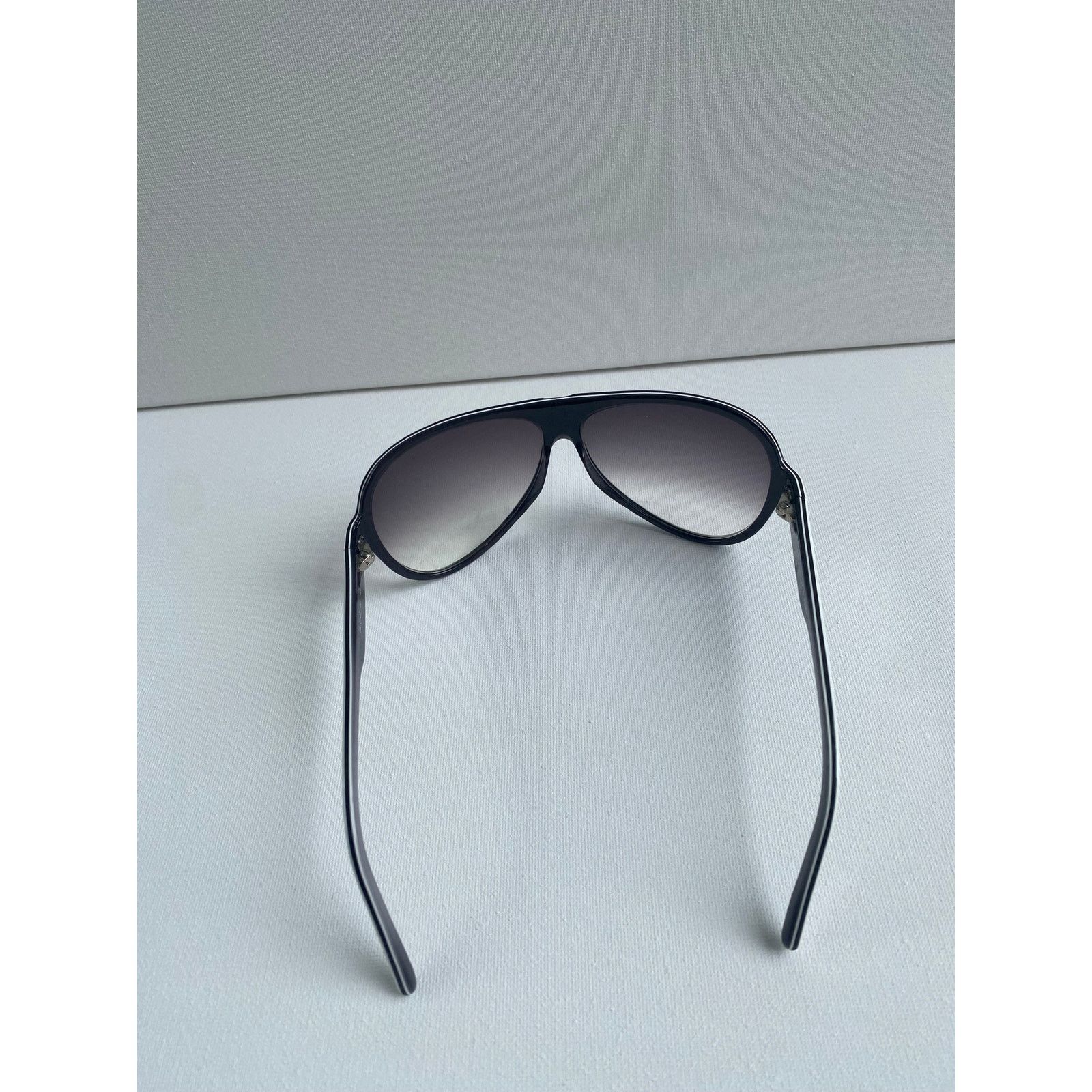Fendi 00's FENDI Monogram Logo Black White Aviator Sunglasses Size ONE SIZE - 3 Thumbnail