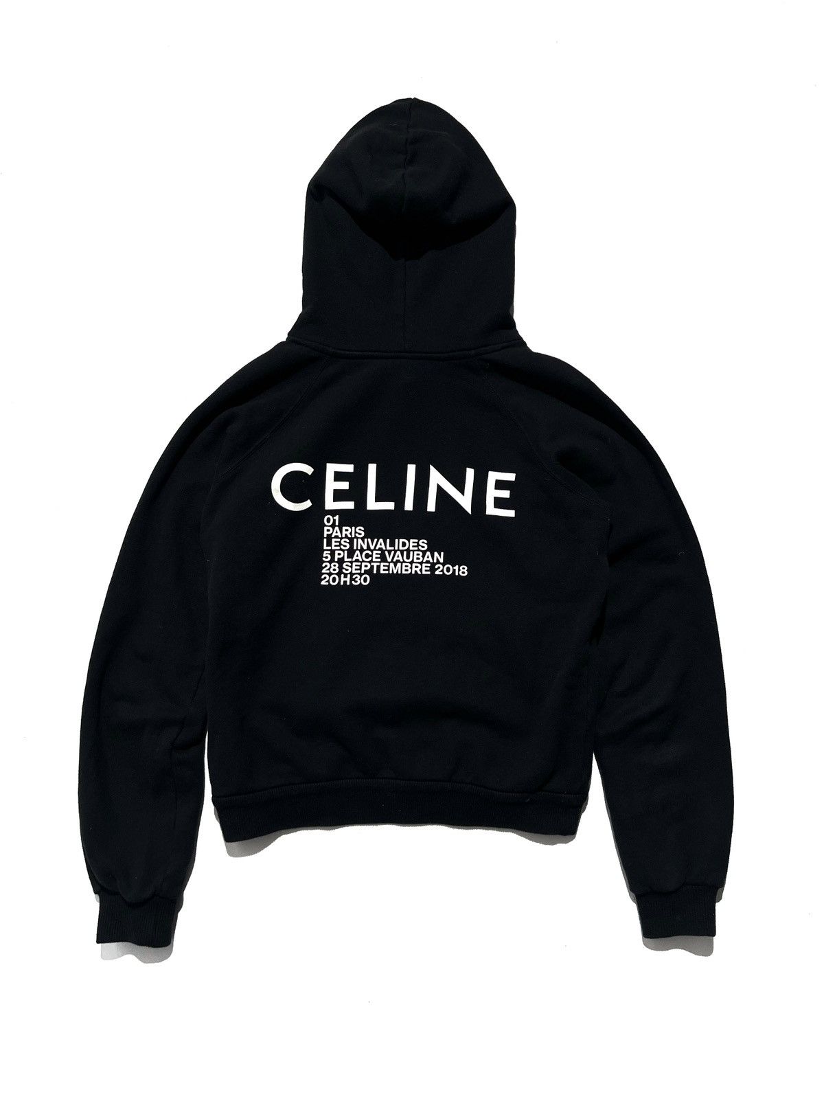 Celine SS19 Celine ‘Les Invalides’ 2018 Black Hoodie Size US XS / EU 42 / 0 - 1 Thumbnail