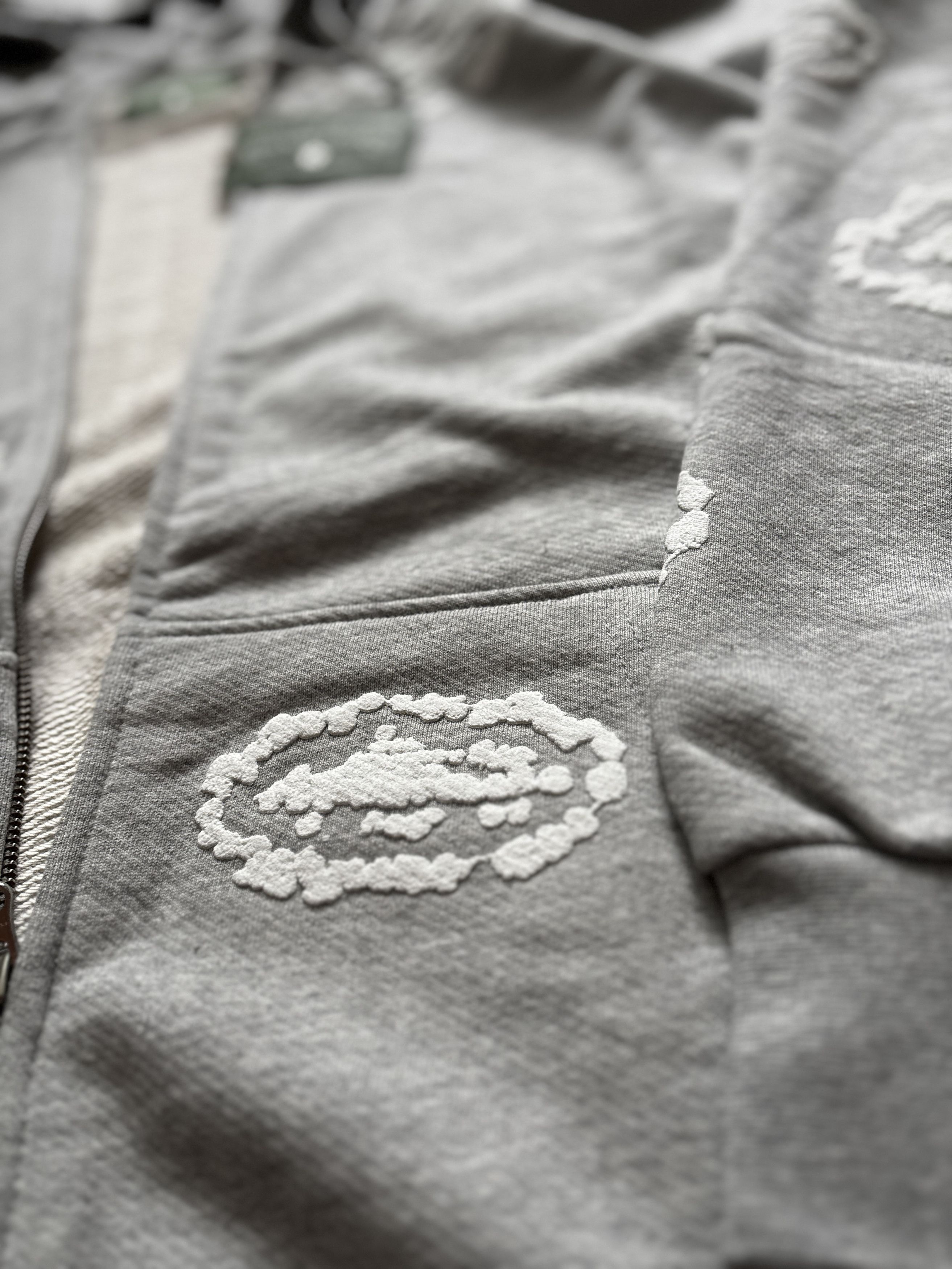 DENIM TEARS Corteiz x Denim Tears Zip Hoodie Gray Size US L / EU 52-54 / 3 - 4 Thumbnail