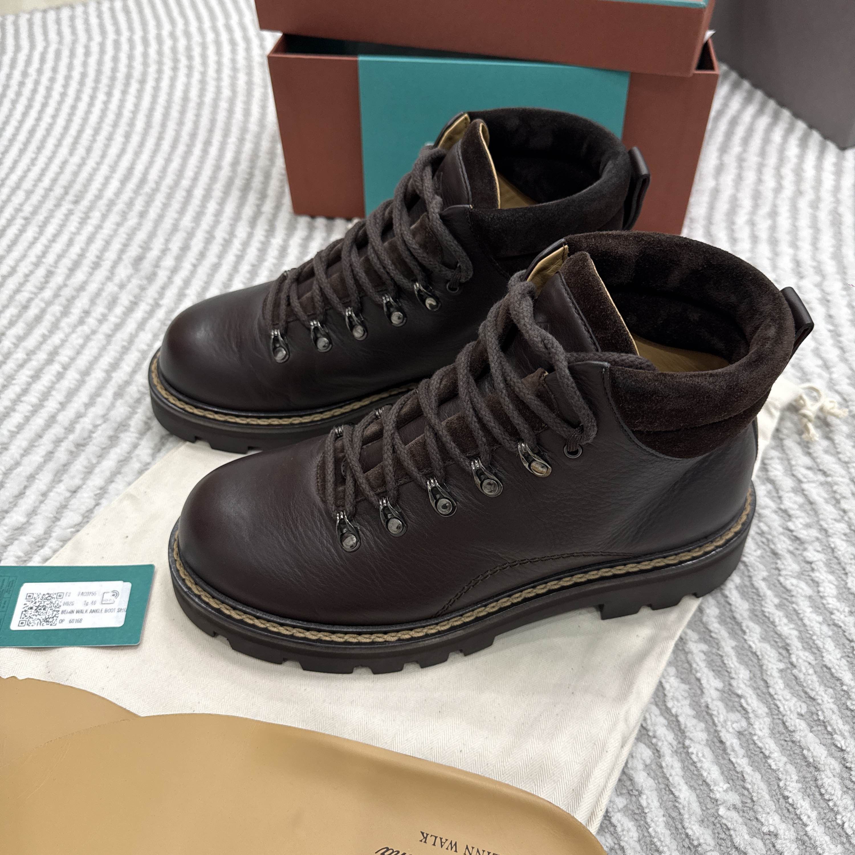 Loro Piana Loro Piana Beinn Walk Leather Ankle Boots Size US 7 / EU 40 Size US 7 / EU 40 - 1 Thumbnail