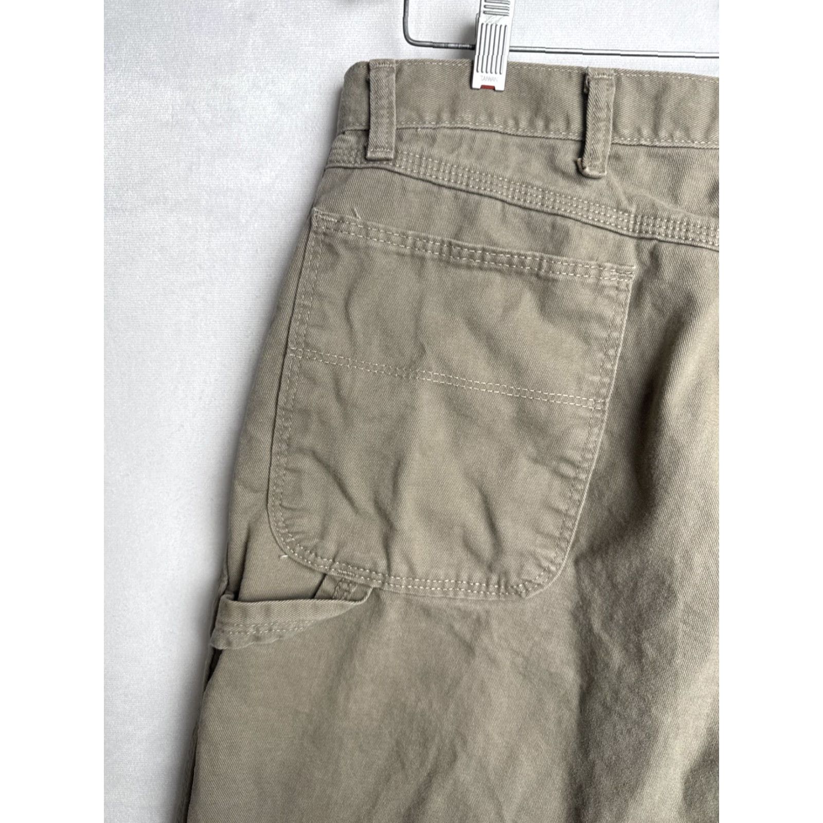 Wrangler VINTAGE Wrangler Jeans Mens 34X32 Tan Cowboy Cut Denim Pants Western Work Logo Jeans Mens Regular Tan Cowboy Cut Western Theme Size US 34 / EU 50 - 4 Thumbnail