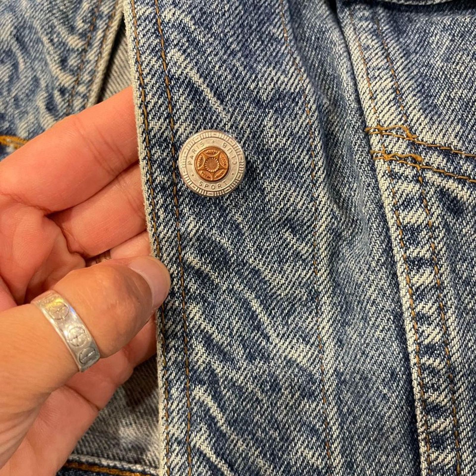 Other Vintage Genuine Authentic Denim Vest Cat Patch Womens Medium Size L / US 10 / IT 46 - 4 Thumbnail