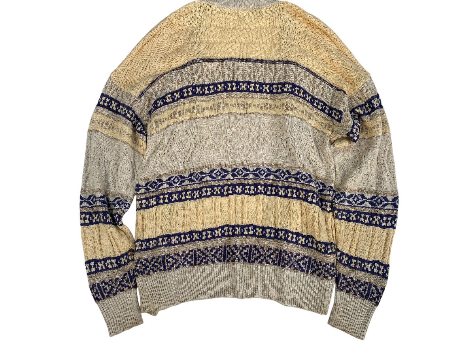Lacoste × Vintage Vtg Lacoste Sweater Knitwear Cardigan Size L / US 10 / IT 46 - 2 Thumbnail