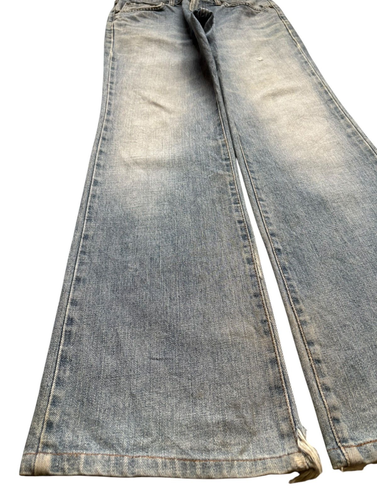 Edwin × Japanese Brand Vintage Japanese Edwin Mud Wash Distressed Flare Jeans Size US 29 - 6 Thumbnail