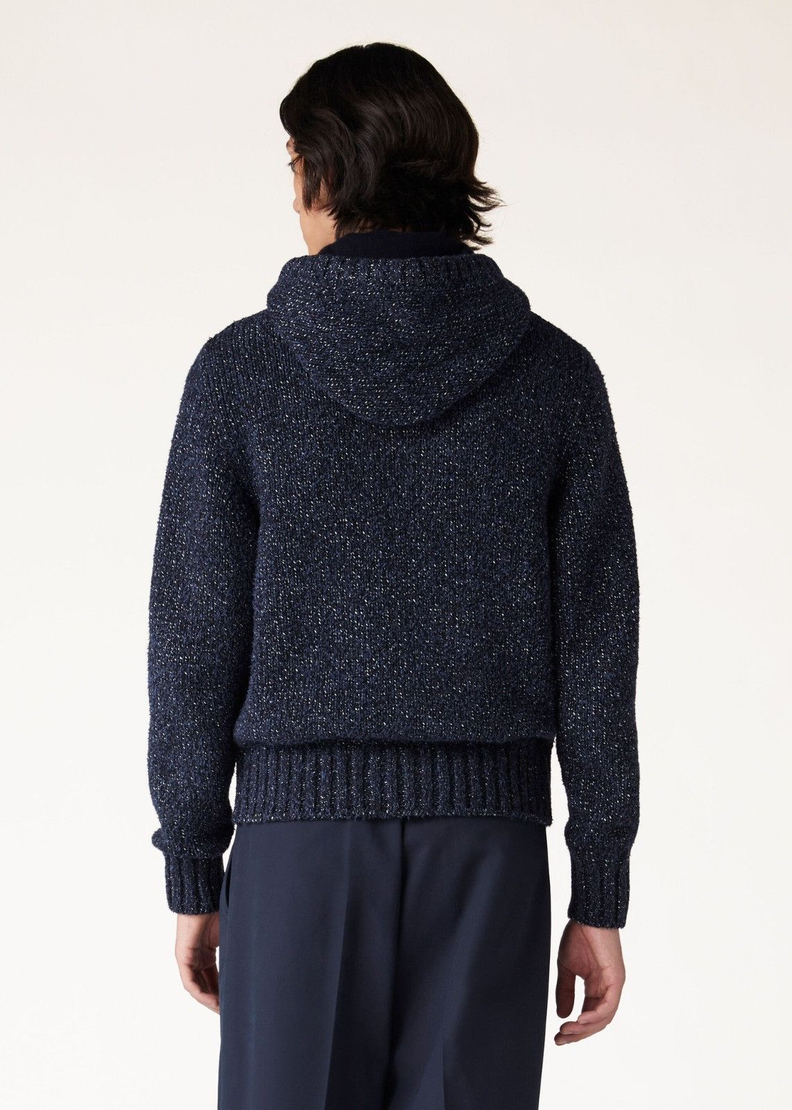 Loro Piana o1srvl11e0225 FAN7170 Hooded Bomber Jacket in Navy Blue Size US L / EU 52-54 / 3 - 6 Thumbnail