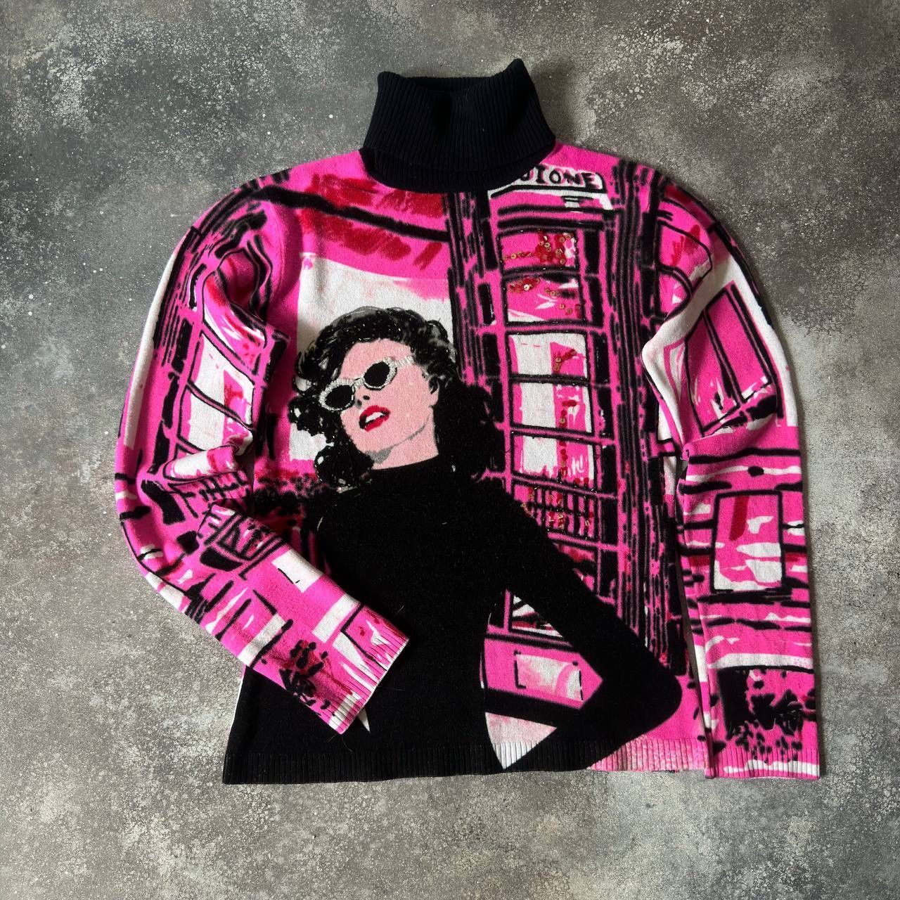 Custo Barcelona × Japanese Brand × Vintage Custo Barcelona Y2K Amazing Lady Sweatshirt Size M / US 6-8 / IT 42-44 - 1 Thumbnail