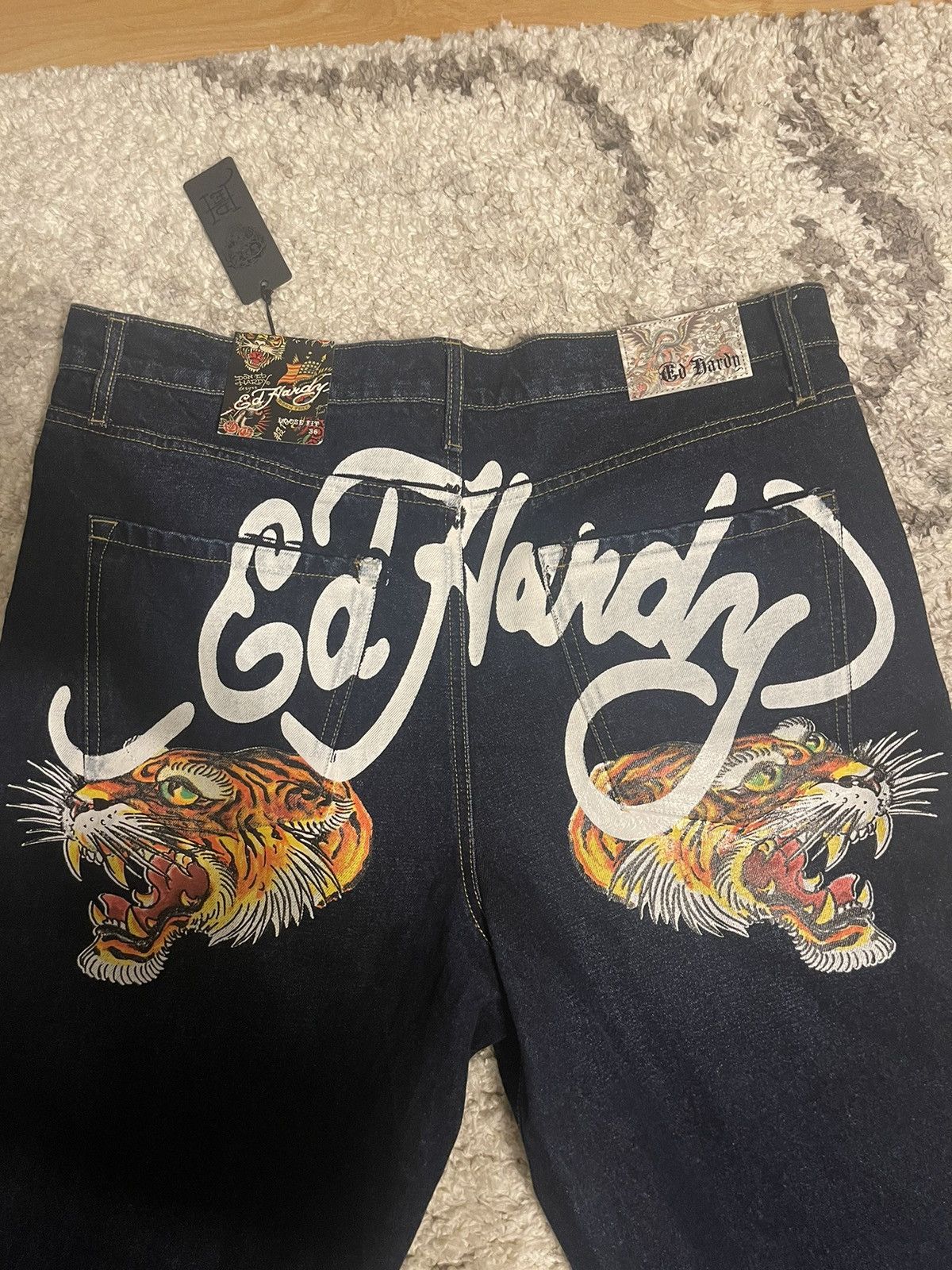 Christian Audigier × Designer × Ed Hardy Vintage Y2K Ed Hardy Denim Size US 38 / EU 54 - 2 Thumbnail