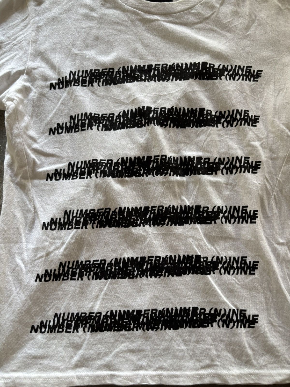 Number (N)ine number nine multi spell out design shirt Size US M / EU 48-50 / 2 - 4 Thumbnail