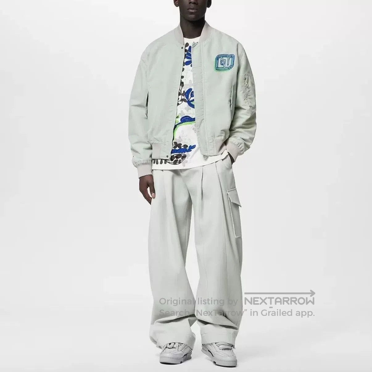 Louis Vuitton LV Light Green Pilot Jacket. Size US L / EU 52-54 / 3 - 8 Thumbnail