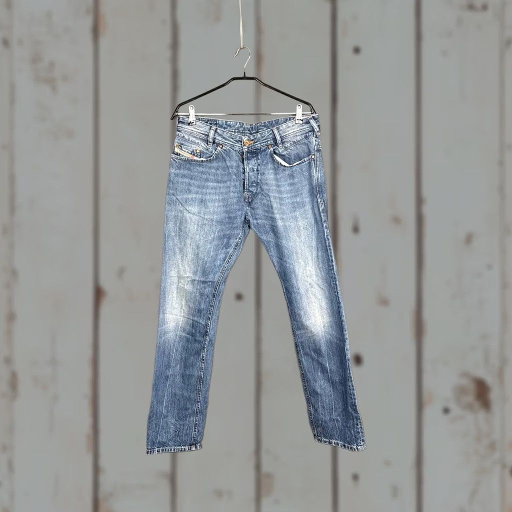 Diesel Diesel Jeans Mens 33 Blue Industry Denim Size Cotton Straight Leg Pocket Style Size US 33 - 1 Thumbnail