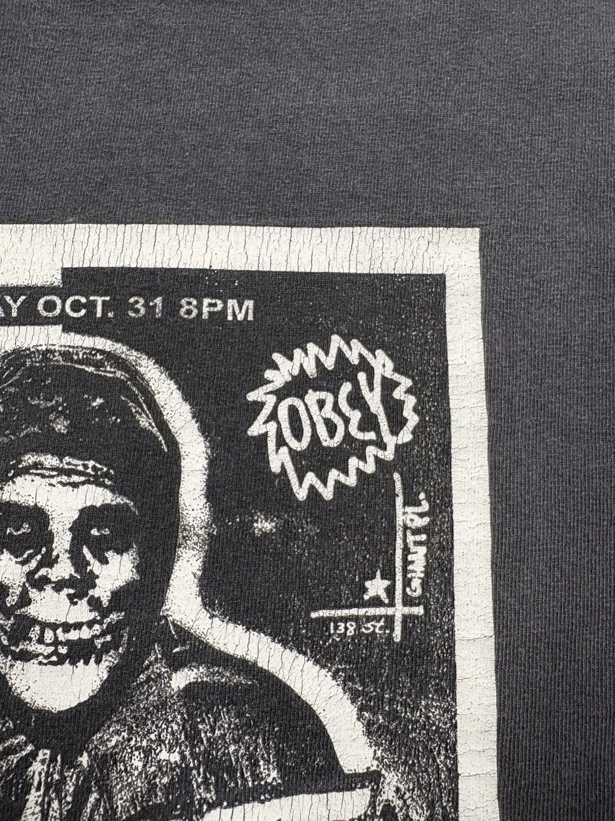 Obey Obey x Misfits Flyer Graphic Punk Rock T-Shirt Band Tee Size US S / EU 44-46 / 1 - 6 Thumbnail