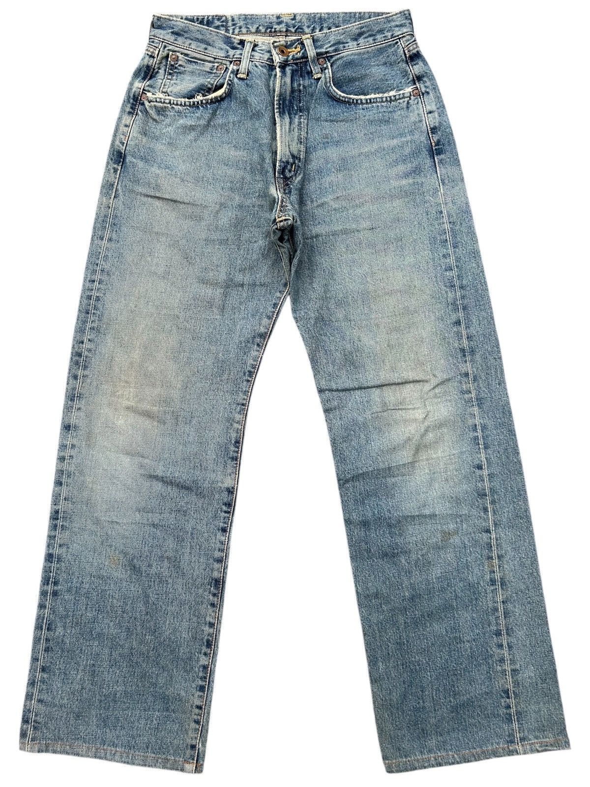 Japanese Brand × Kapital × Vintage Edwin Selvedge Baggy Distressed Vintage Denim Jeans Size US 30 / EU 46 - 1 Thumbnail