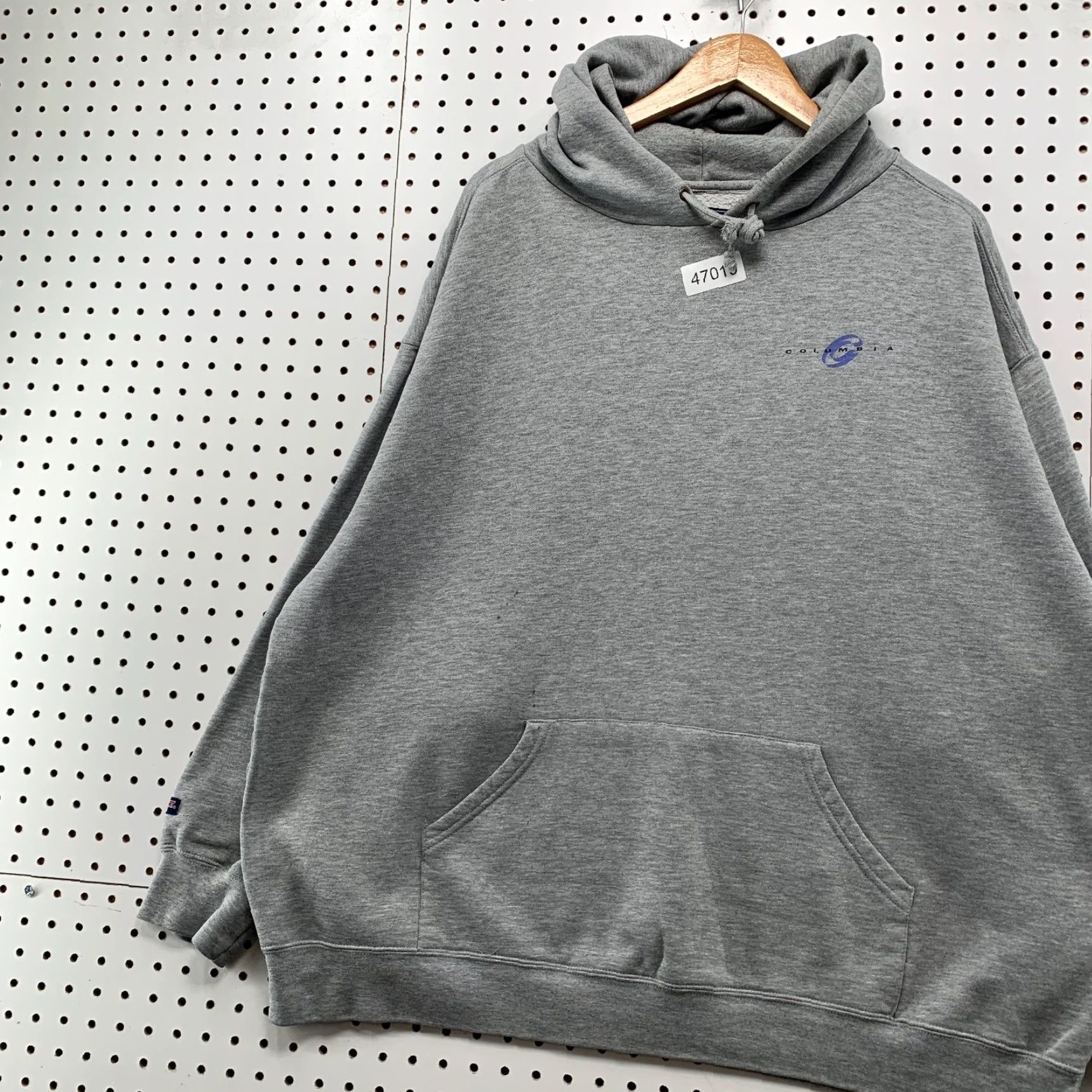 Jansport VINTAGE Columbia College Hoodie Sweatshirt Mens 2XL Gray Fleece Hooded Pullover Size US XXL / EU 58 / 5 - 4 Thumbnail