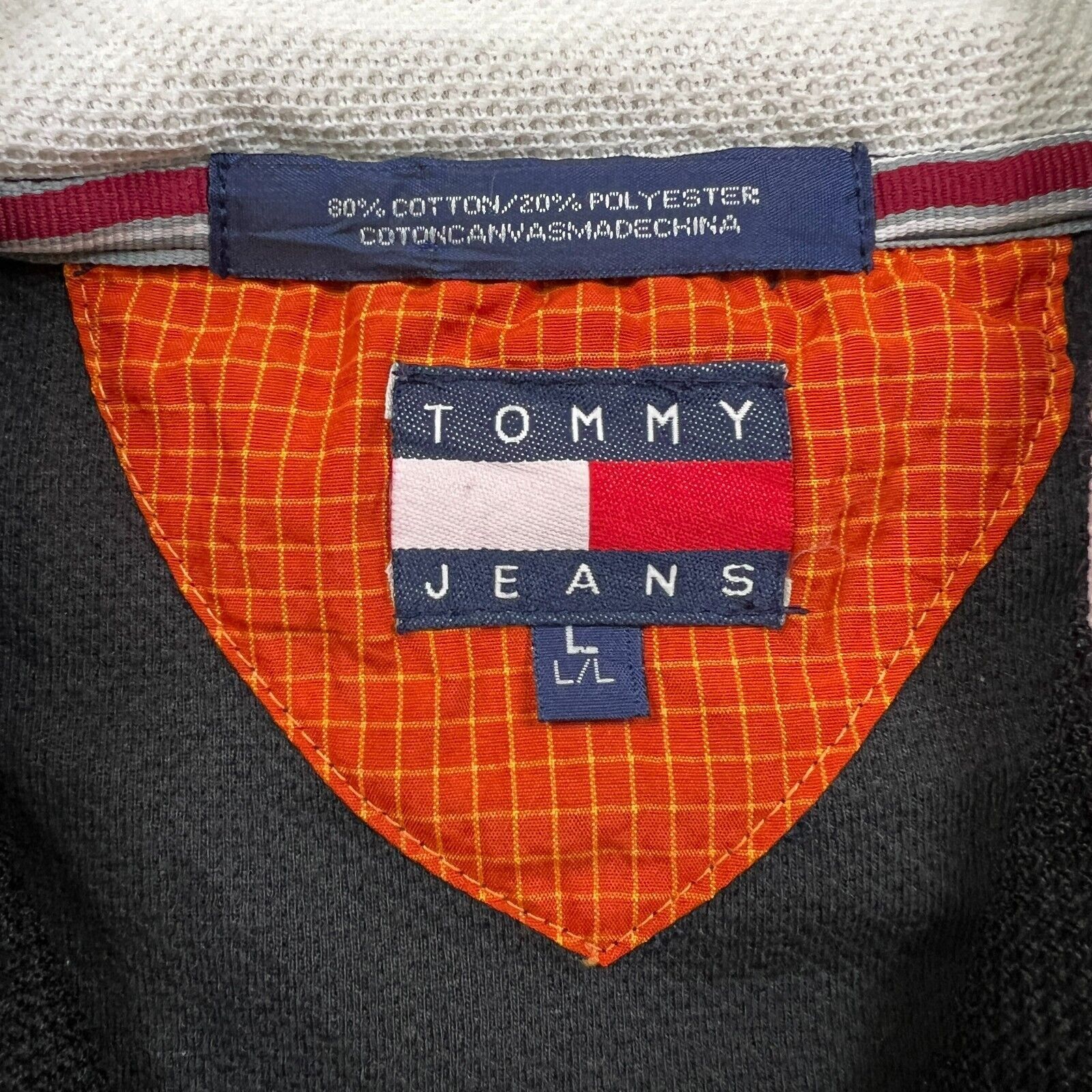 Tommy Hilfiger × Vintage VTG 90s Tommy Hilfiger Sweatshirt Small 1/4 Zip Activewear Size US S / EU 44-46 / 1 - 5 Thumbnail