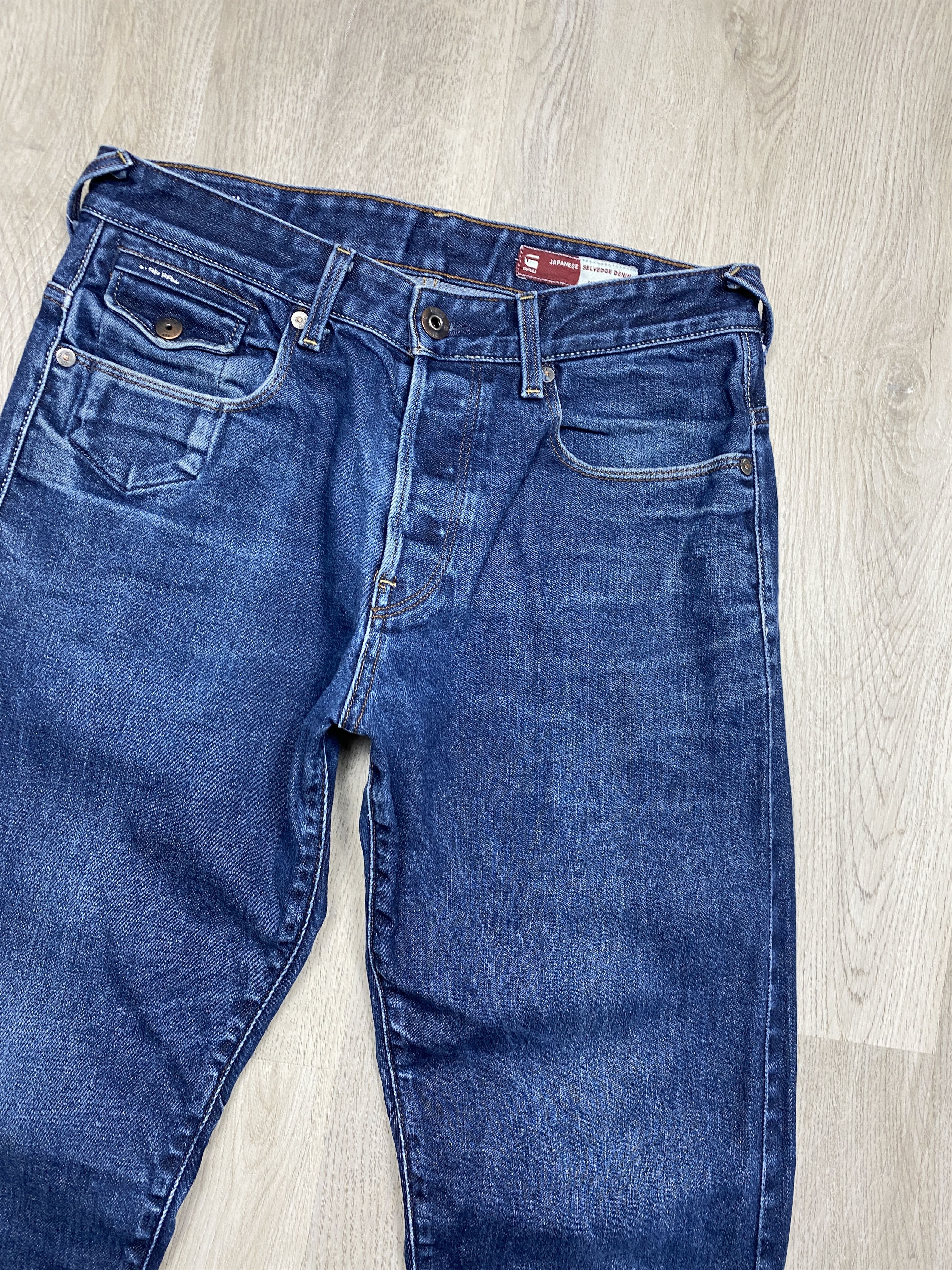 G-Star G Star Raw Selvedge Morry Relaxed Tapered Denim Pants Jeans Size US 31 - 2 Thumbnail
