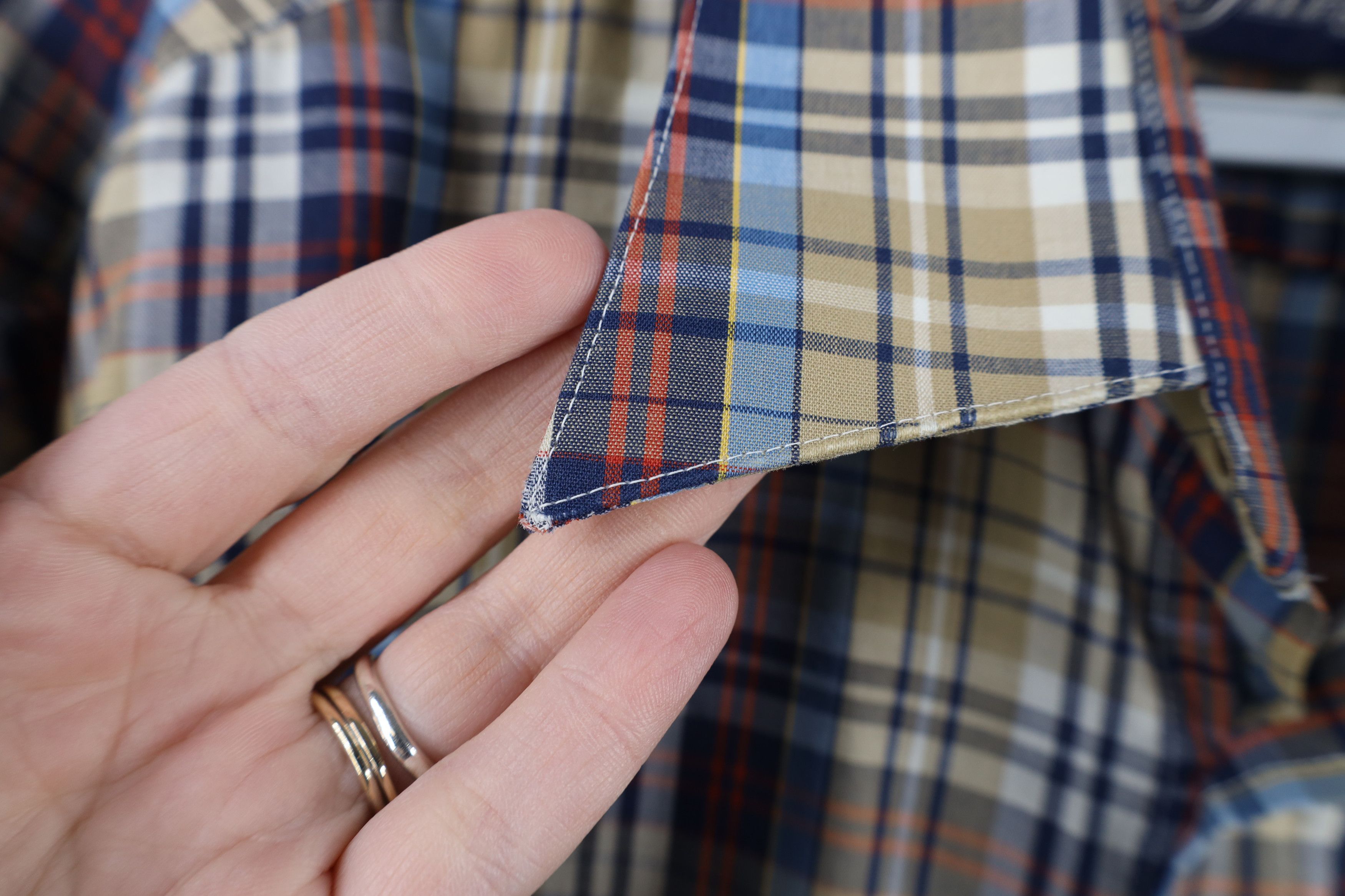 Vintage Vintage 70s Rockabilly Cowboy Collared Button Shirt Plaid Size US L / EU 52-54 / 3 - 6 Thumbnail