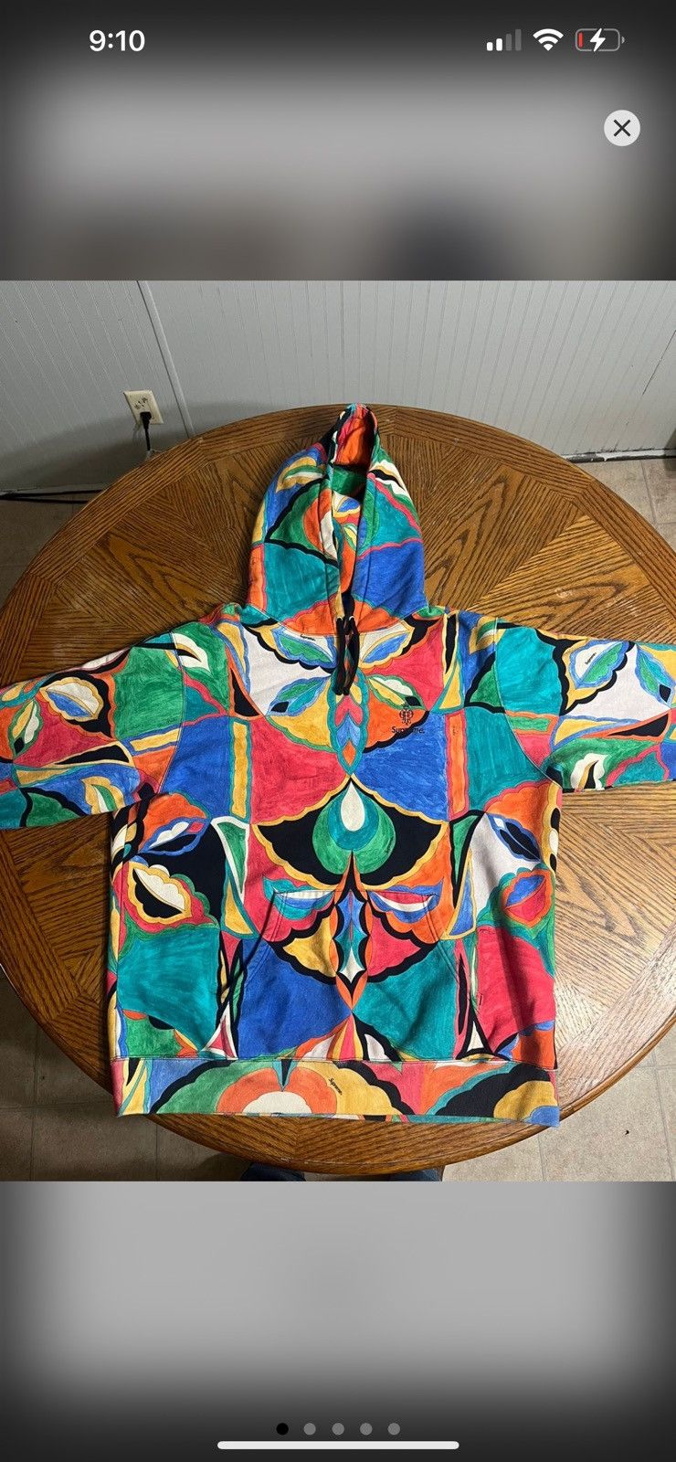 image of Emilio Pucci X Supreme Hoodie in Blue, Men's (Size XL)